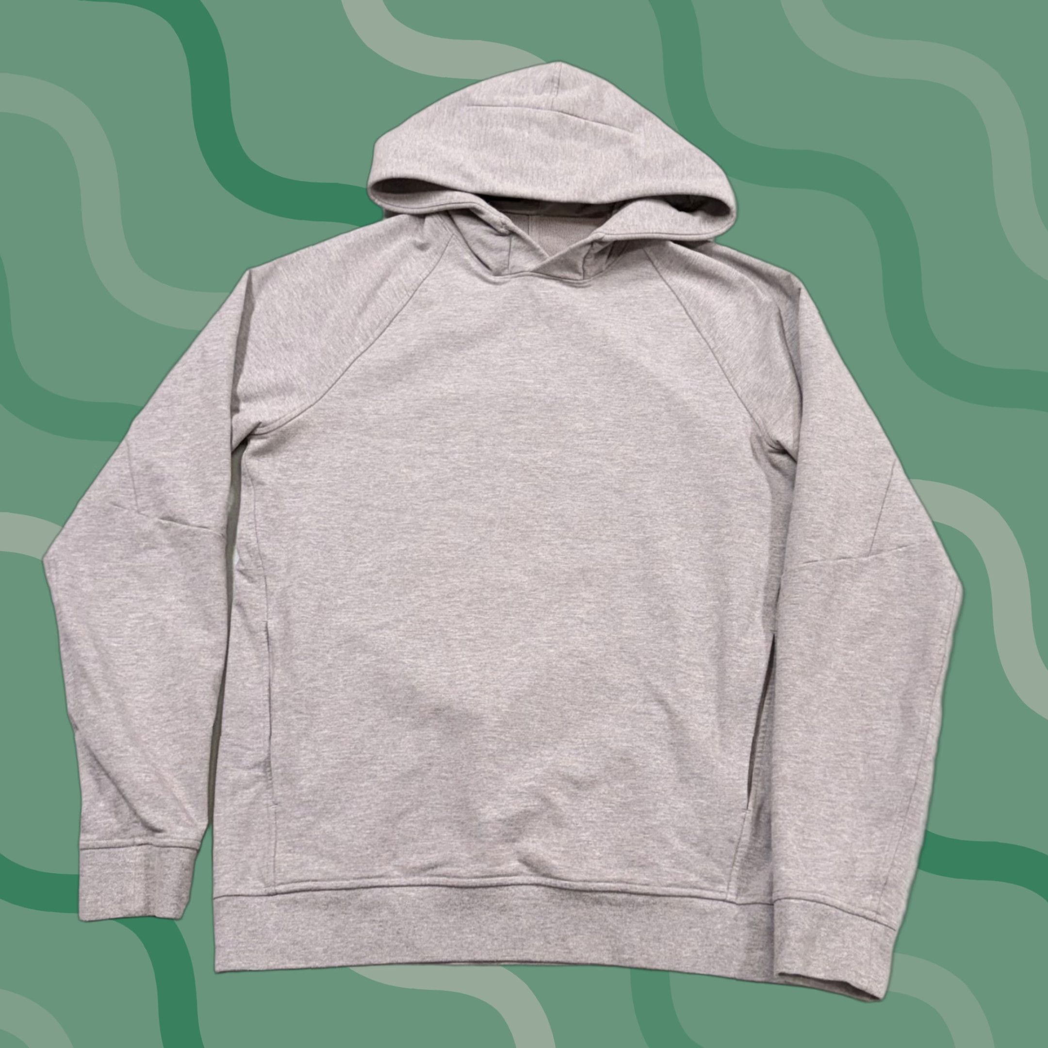 Lululemon Lululemon Athletica Hoodie Mens Small Gray Pullover Sweatshirt Logo Pockets Size US S / EU 44-46 / 1 - 1 Thumbnail