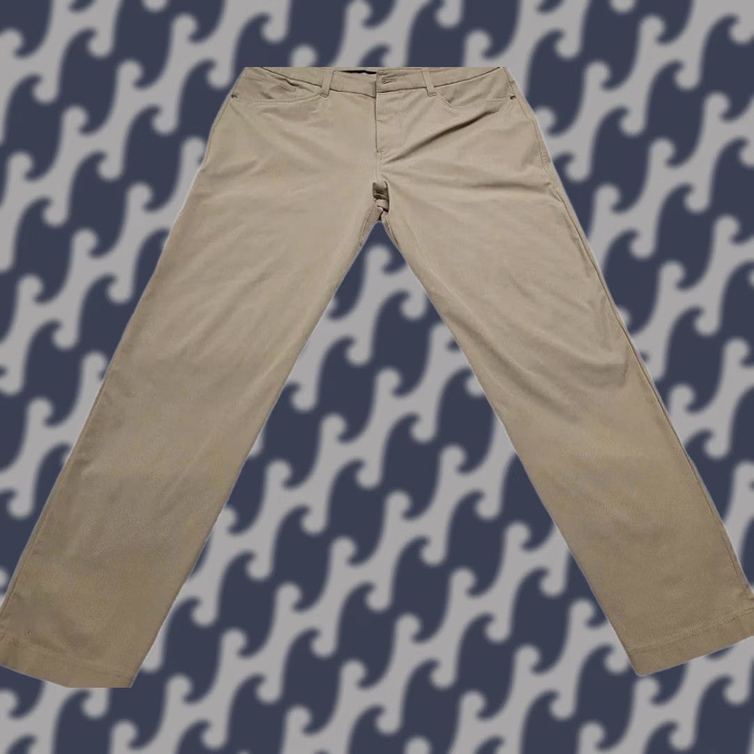Lululemon Lululemon Mens Khakis ABC Slim Fit 5 Pocket Casual Athleisure Pants Size US 34 / EU 50 - 1 Thumbnail