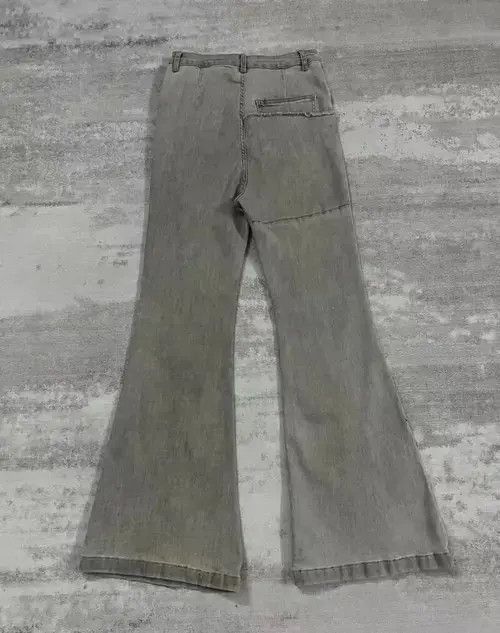 Jean Distressed Washed Flared Jeans Size US 36 / EU 52 - 4 Thumbnail