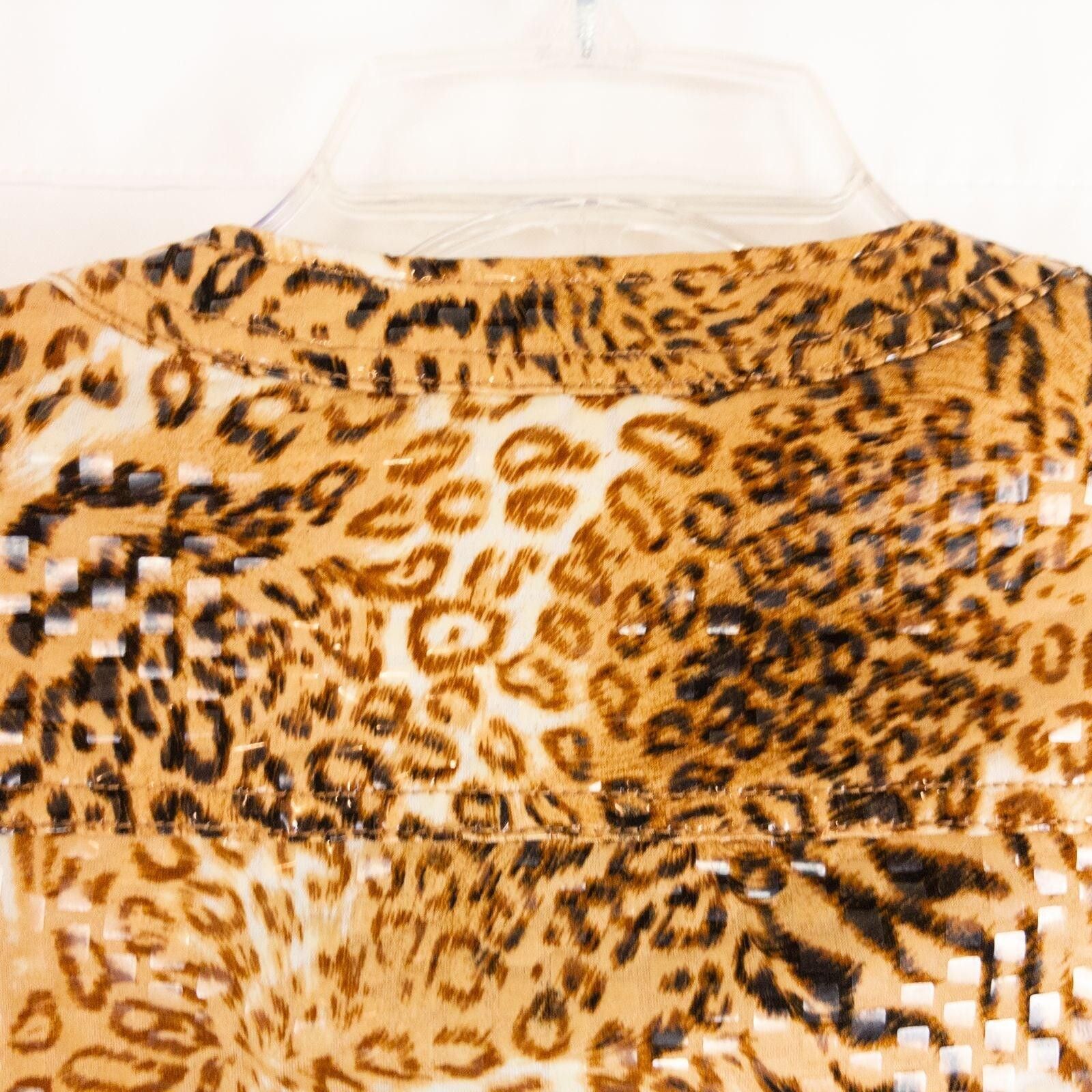 Other Ruby Road Brown Cheetah Print Jacket Womens 6 Small Size M / US 6-8 / IT 42-44 - 10 Thumbnail