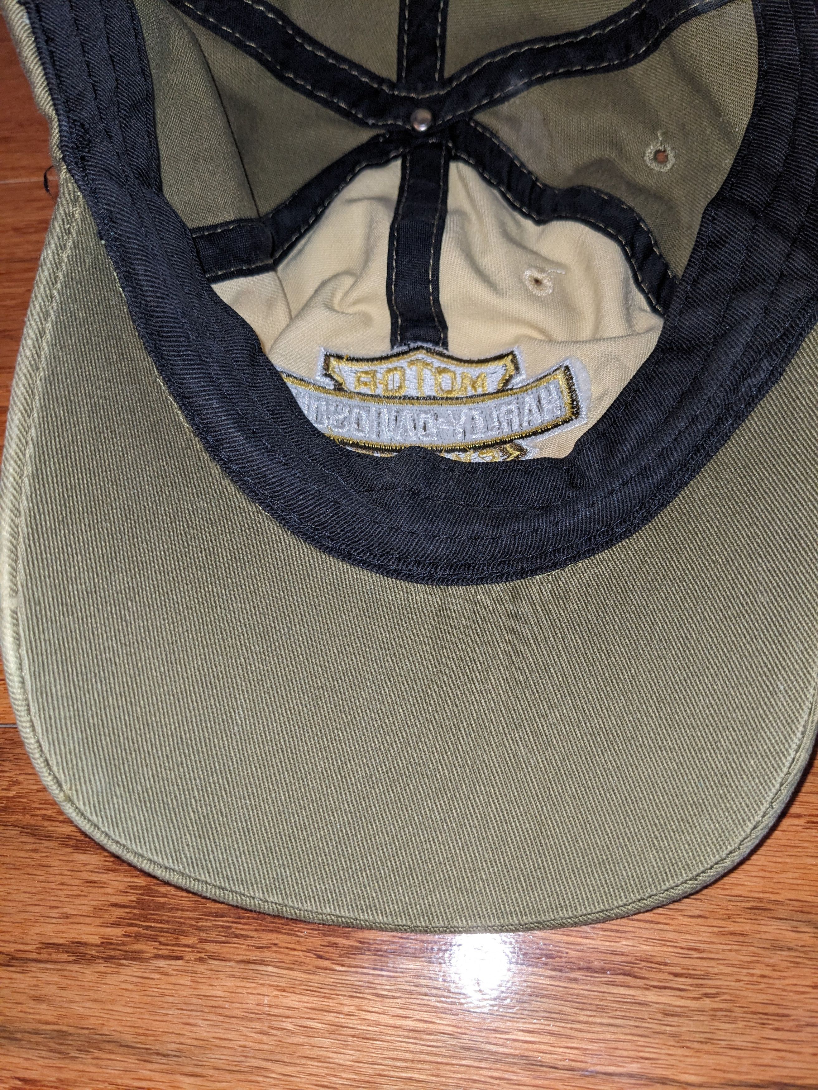 Harley Davidson × Vintage Vintage Y2K Harley Davidson Motorcycle Woman's Velcro Hat Size ONE SIZE - 6 Thumbnail