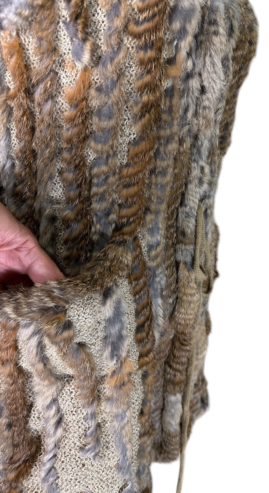 Designer Haust Vest Hoodie Rabbit Fur Size M / US 6-8 / IT 42-44 - 7 Thumbnail