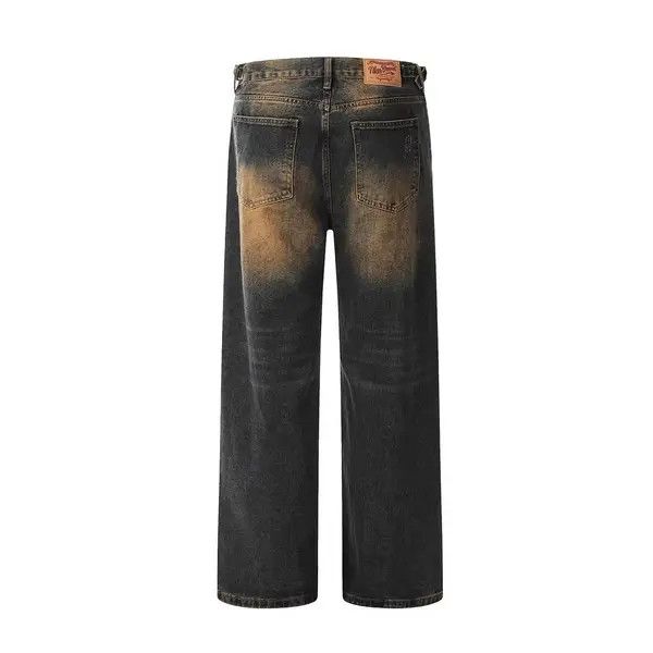 Japanese Brand VIBE Fashion loose men's oversize distressed washed jeans Size US 32 / EU 48 - 2 Thumbnail