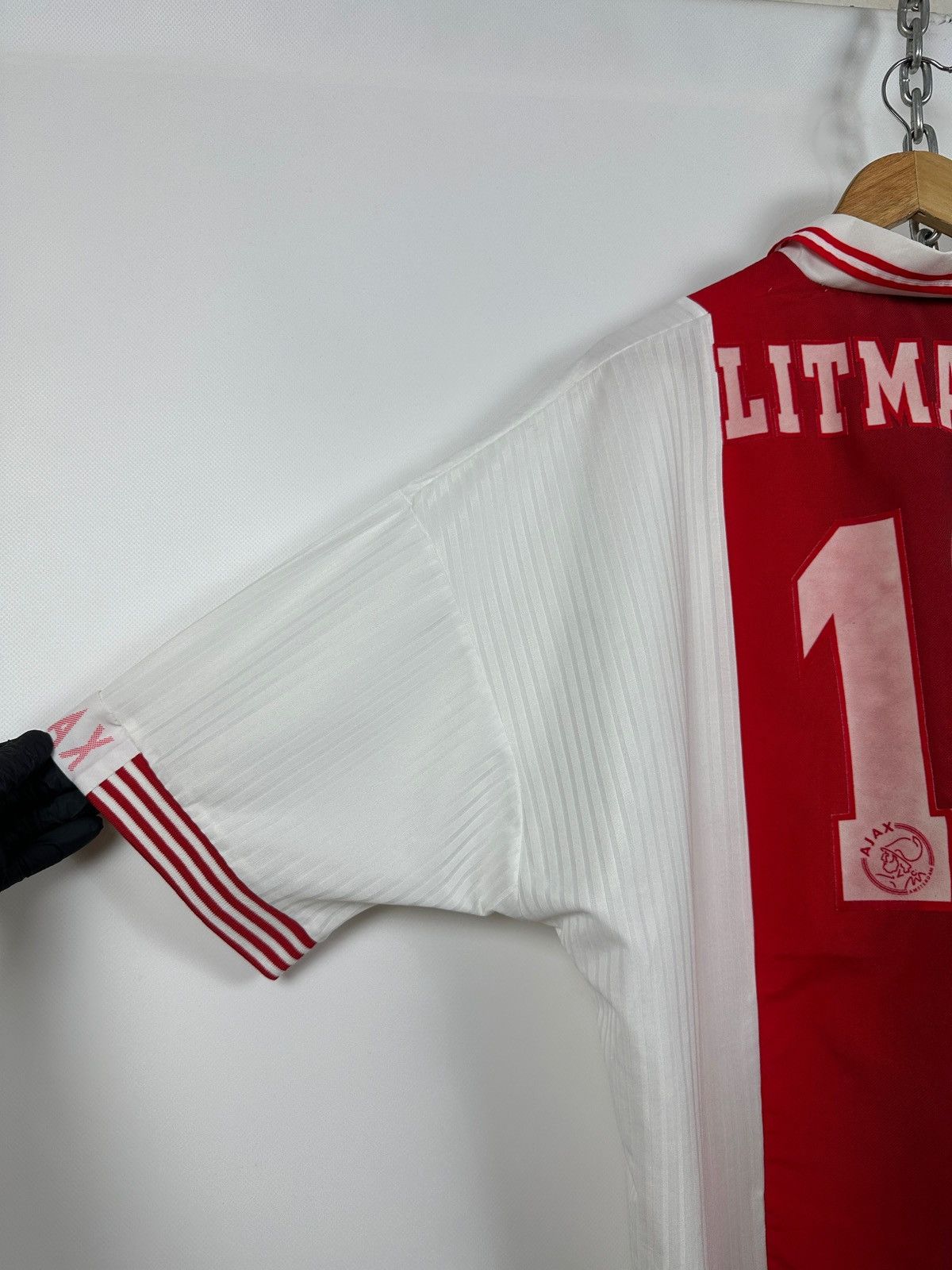 Umbro 1997 Umbro Ajax Amsterdam Litmanen #10 Vintage Soccer Jersey Size US XXL / EU 58 / 5 - 17 Thumbnail