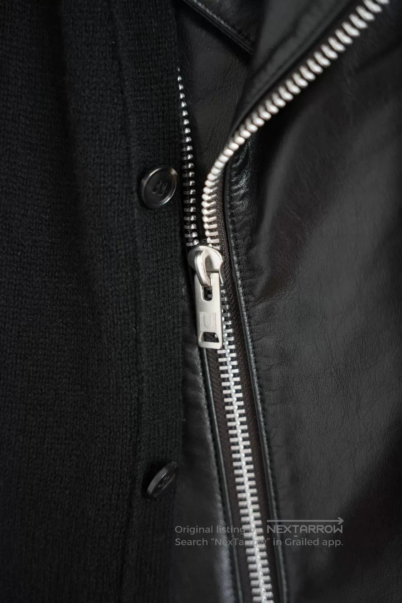 Undercover black leather double rider jacket. Size US M / EU 48-50 / 2 - 5 Thumbnail