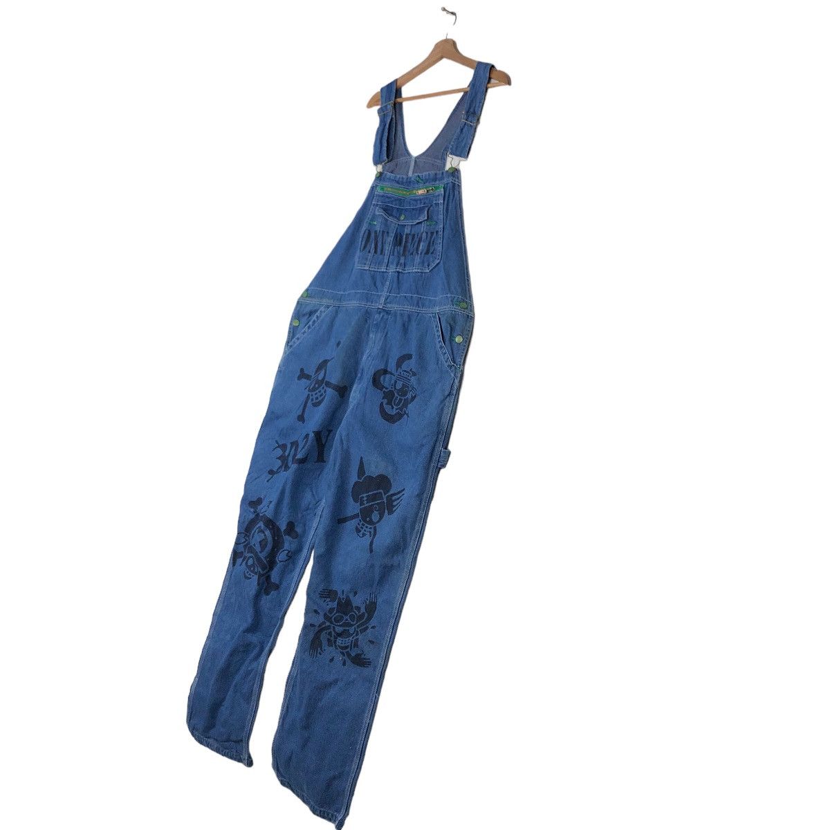 Japanese Brand 🔥Vintage Denim Overall Worker Liberty One Piece Design Size US 44 / EU 60 - 2 Thumbnail