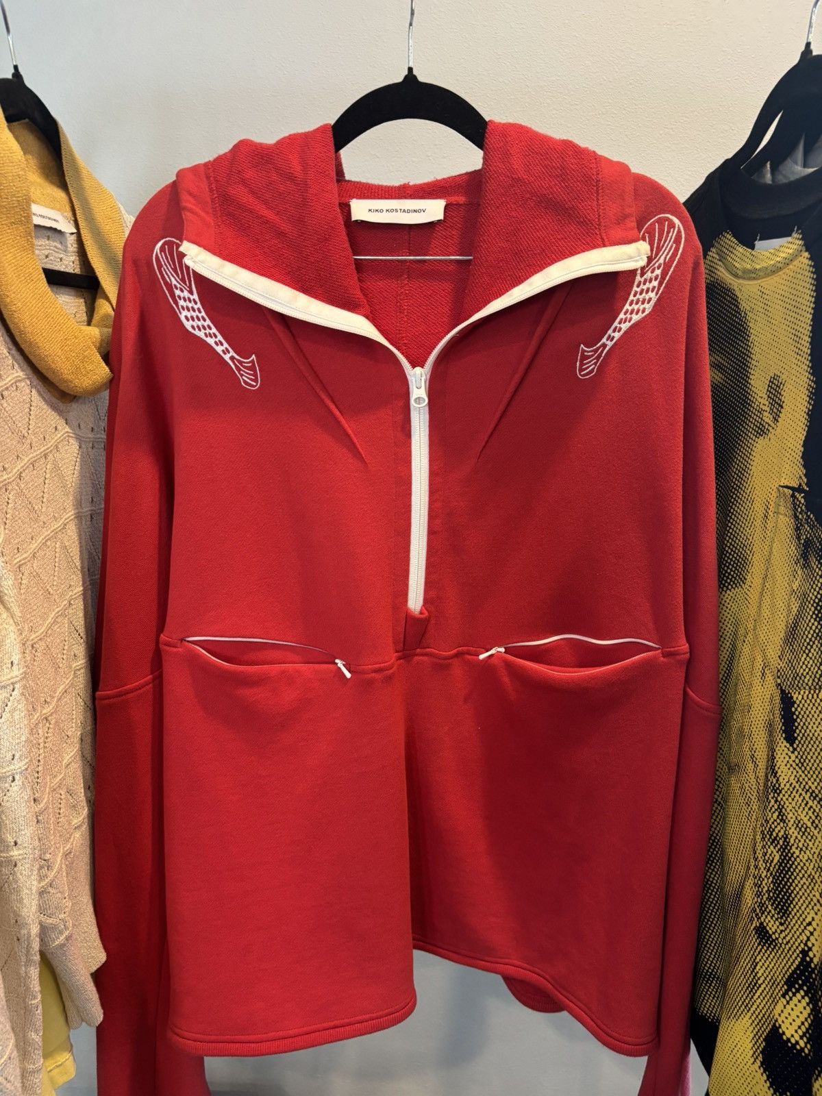 Kiko Kostadinov Kiko Kostadinov🧣Red Bindra Hoodie Size US M / EU 48-50 / 2 - 1 Thumbnail