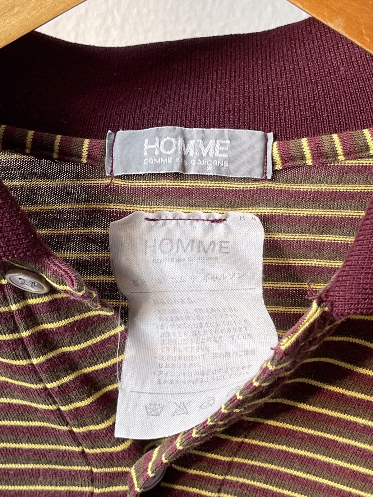 Comme des Garcons Homme × Comme des Garcons Homme Plus × Rei Kawakubo 80s Homme Comme Des Garcons Polo Tee Size US M / EU 48-50 / 2 - 8 Thumbnail