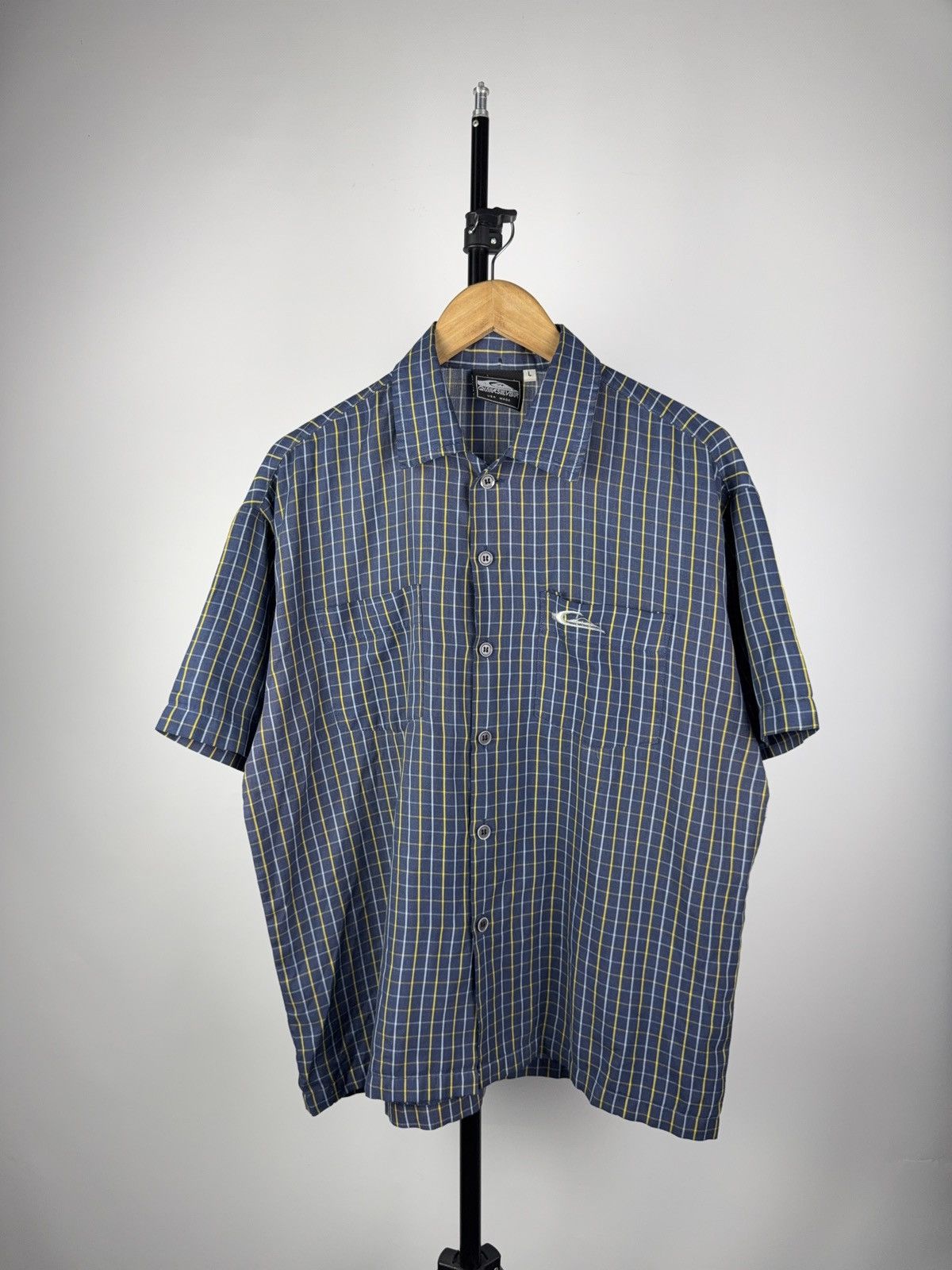 Quiksilver × Sun Surf Vintage 90s QUIKSILVER Surf Made in USA Short Sleeve Shirt Size US L / EU 52-54 / 3 - 1 Thumbnail