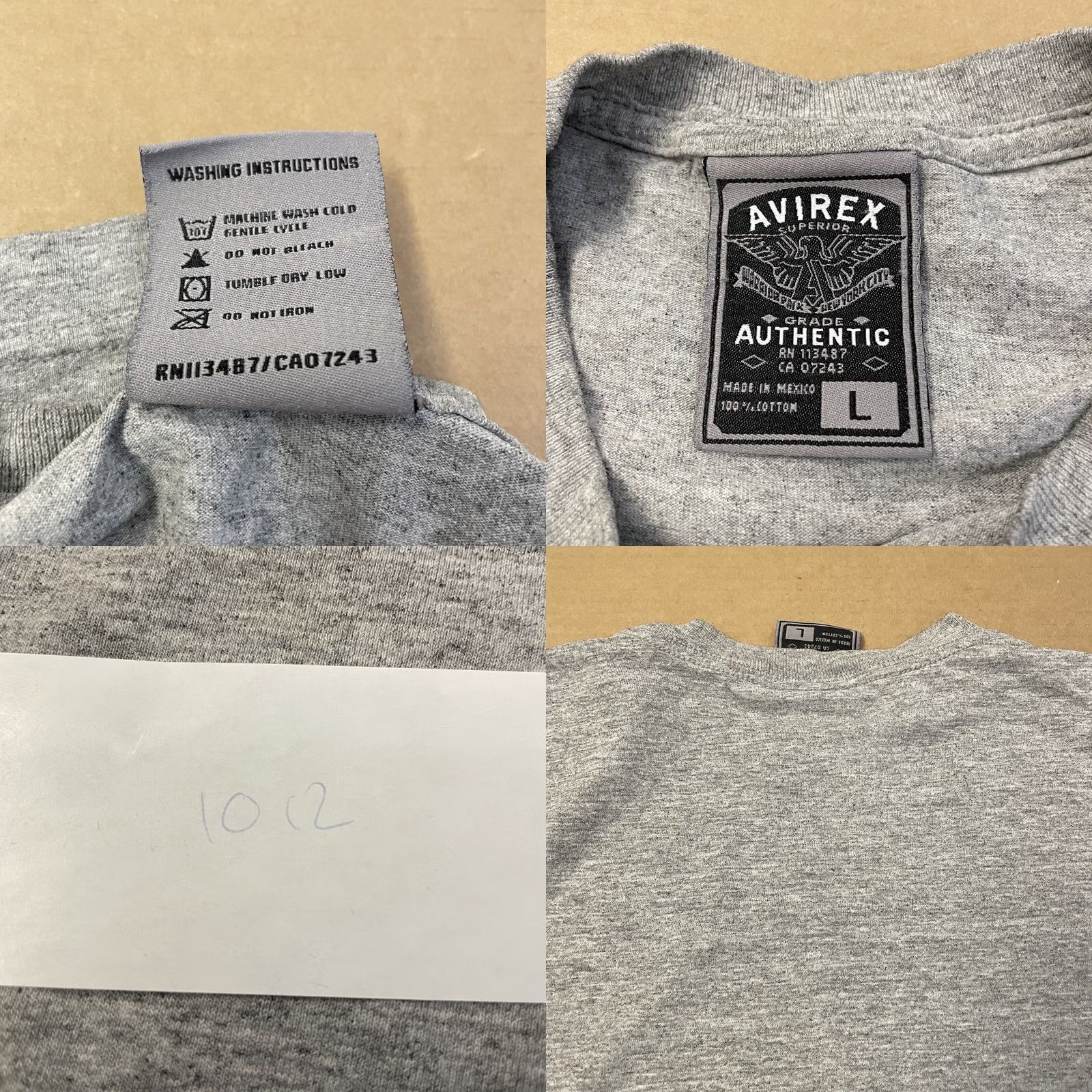 Avirex VINTAGE Avirex Shirt Adult Large Gray Hip Hop Rapper Y2K Mens Size US L / EU 52-54 / 3 - 8 Thumbnail