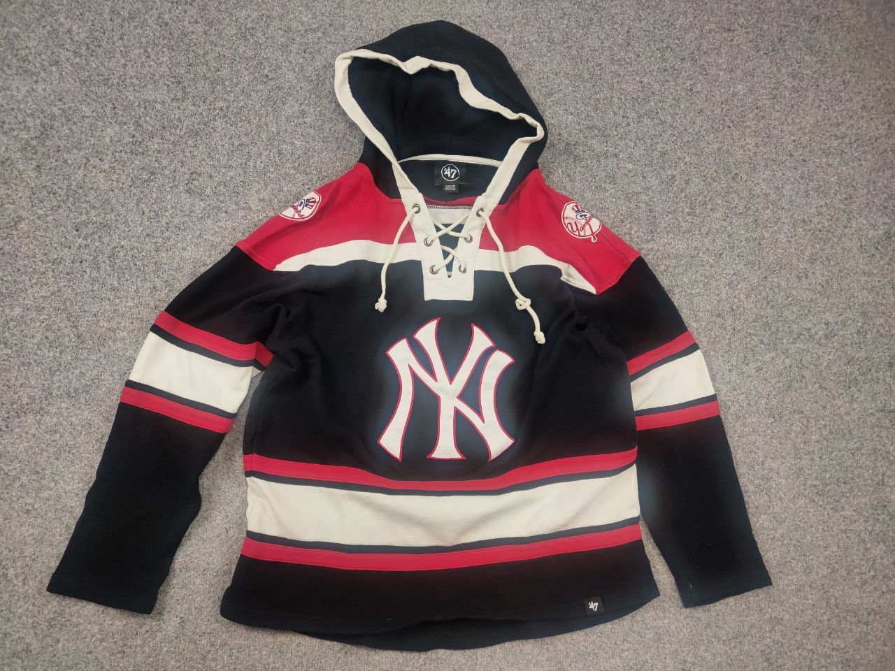 New York Yankees New York Yankees '47 Superior Lacer Pullover Hoodie Supreme Size US M / EU 48-50 / 2 - 10 Thumbnail