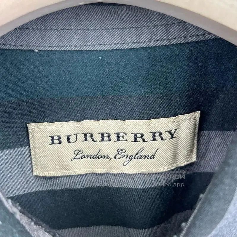 Burberry Burberry Green Cotton Men's Shirt. Size US S / EU 44-46 / 1 - 3 Thumbnail