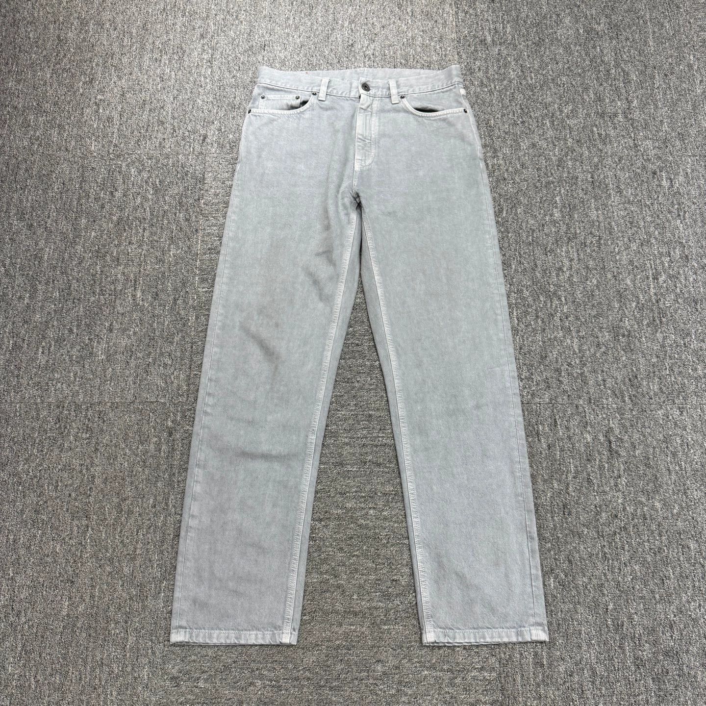 Ermenegildo Zegna ZEGNA 98 New Washed Distressed White Wash Jeans 32 Size US 32 / EU 48 - 1 Thumbnail