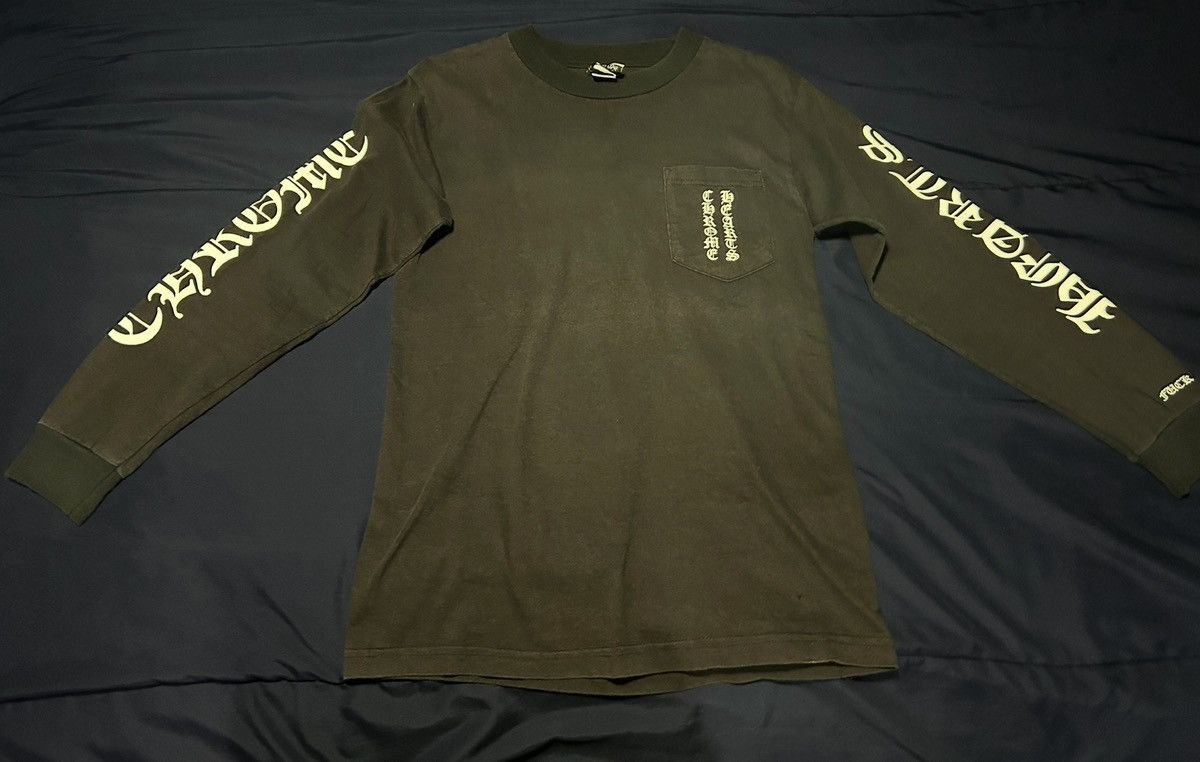 Chrome Hearts Chrome Hearts Shirt Long Sleeve Old Script 90s Size US S / EU 44-46 / 1 - 1 Thumbnail