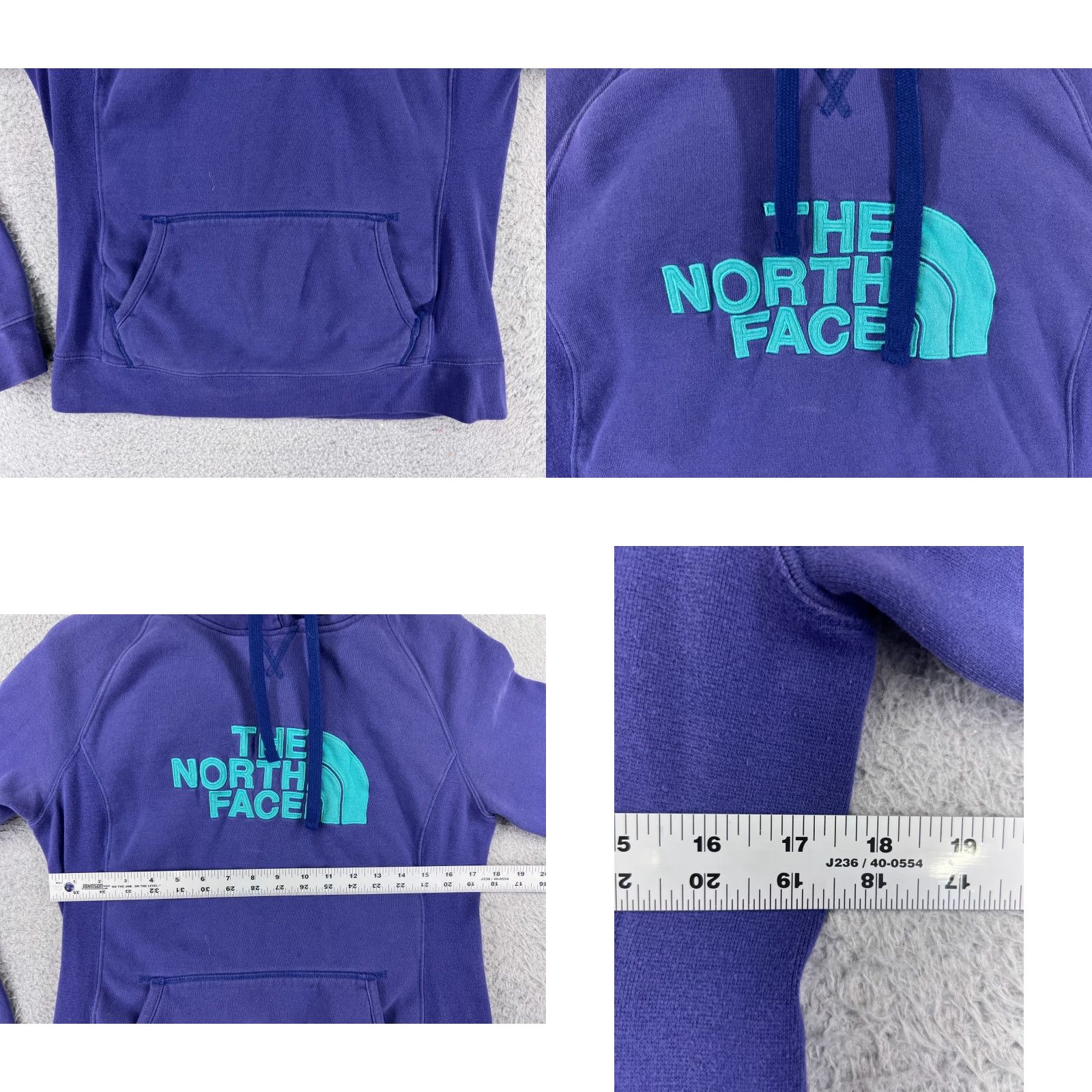 The North Face The North Face Womens Medium Purple Hoodie Kangaroo Pocket Cotton Jersey Sweater Size M / US 6-8 / IT 42-44 - 8 Thumbnail