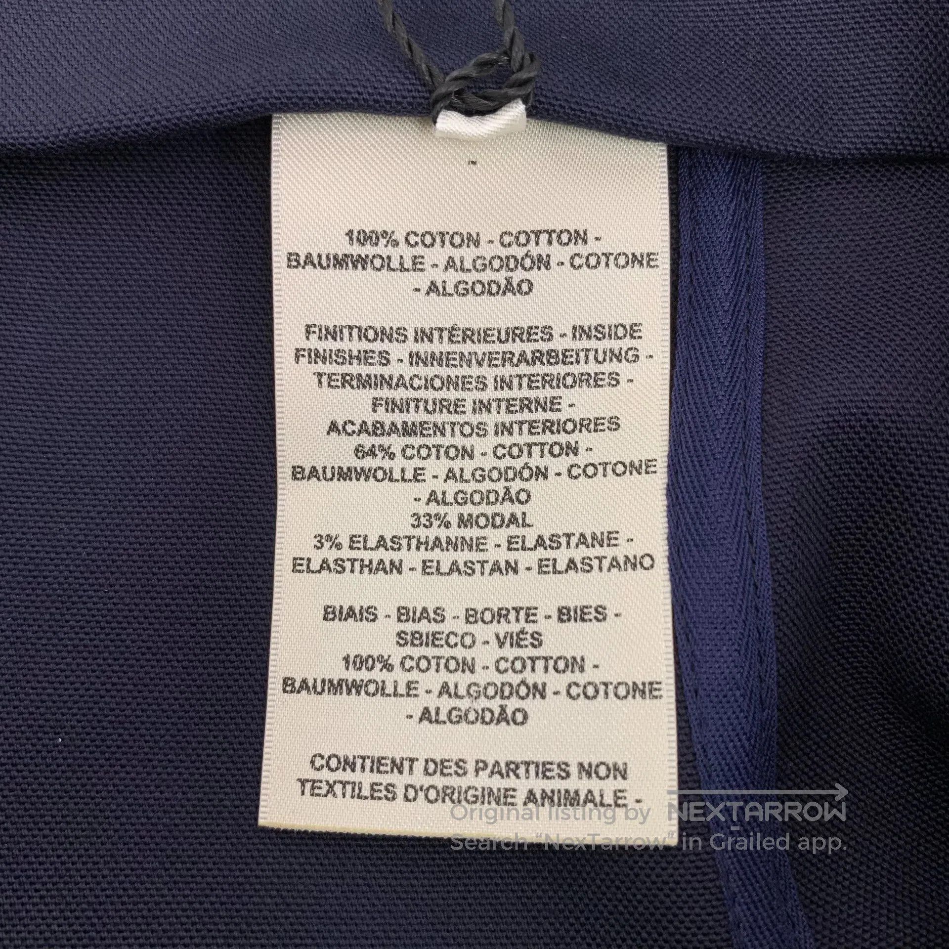 Hermes Hermes size M Dark blue bell chain cotton casual half-skir Size 37" - 9 Thumbnail