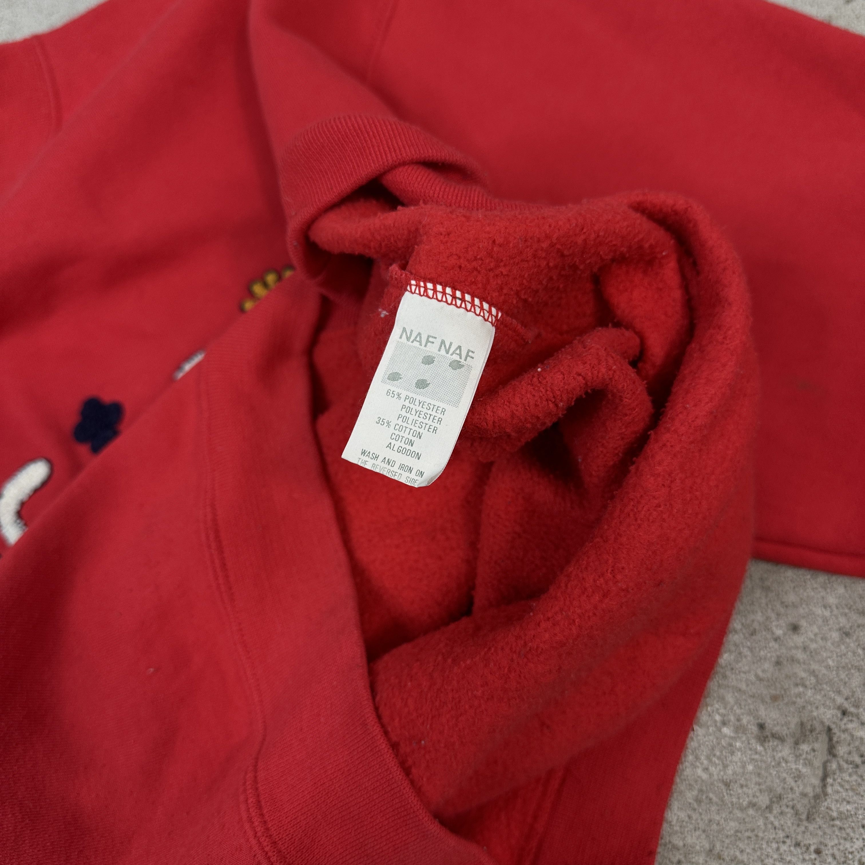 Vintage Vintage Naf Naf 90s Sweatshirt Size US XL / EU 56 / 4 - 6 Thumbnail