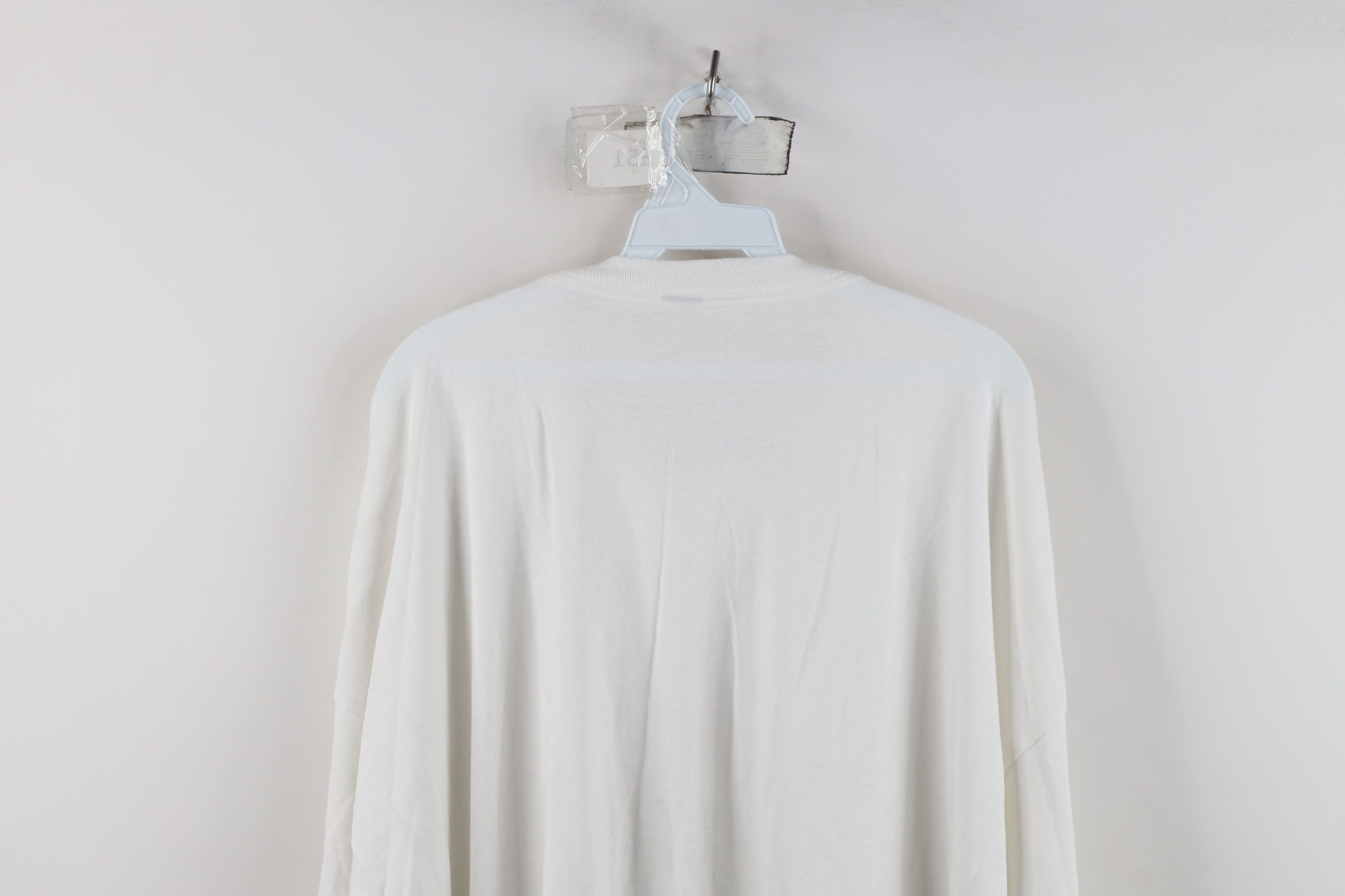 Vintage Vintage 90s Y2K Streetwear Cotton Long Sleeve T-Shirt White Size US XXL / EU 58 / 5 - 8 Thumbnail