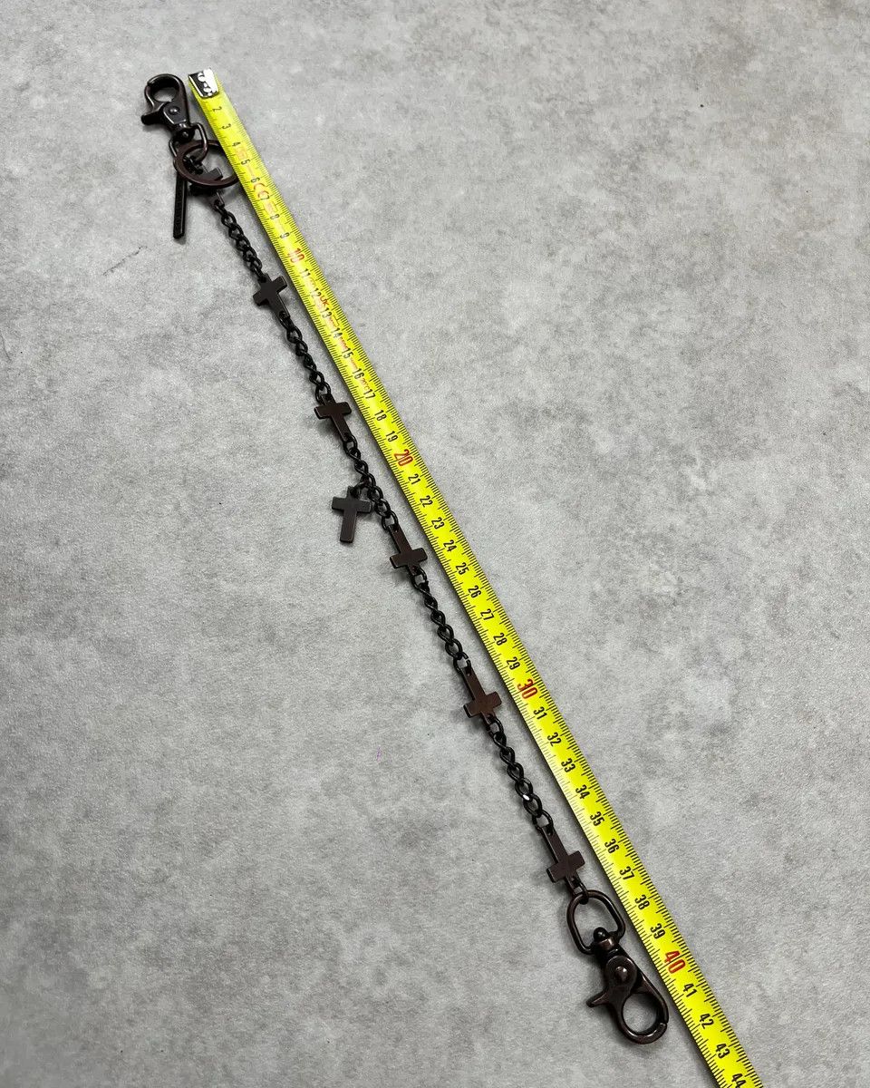 Dsquared2 Dsquared2 Gunmetal Metal Cross Charm Chain Size ONE SIZE - 6 Thumbnail
