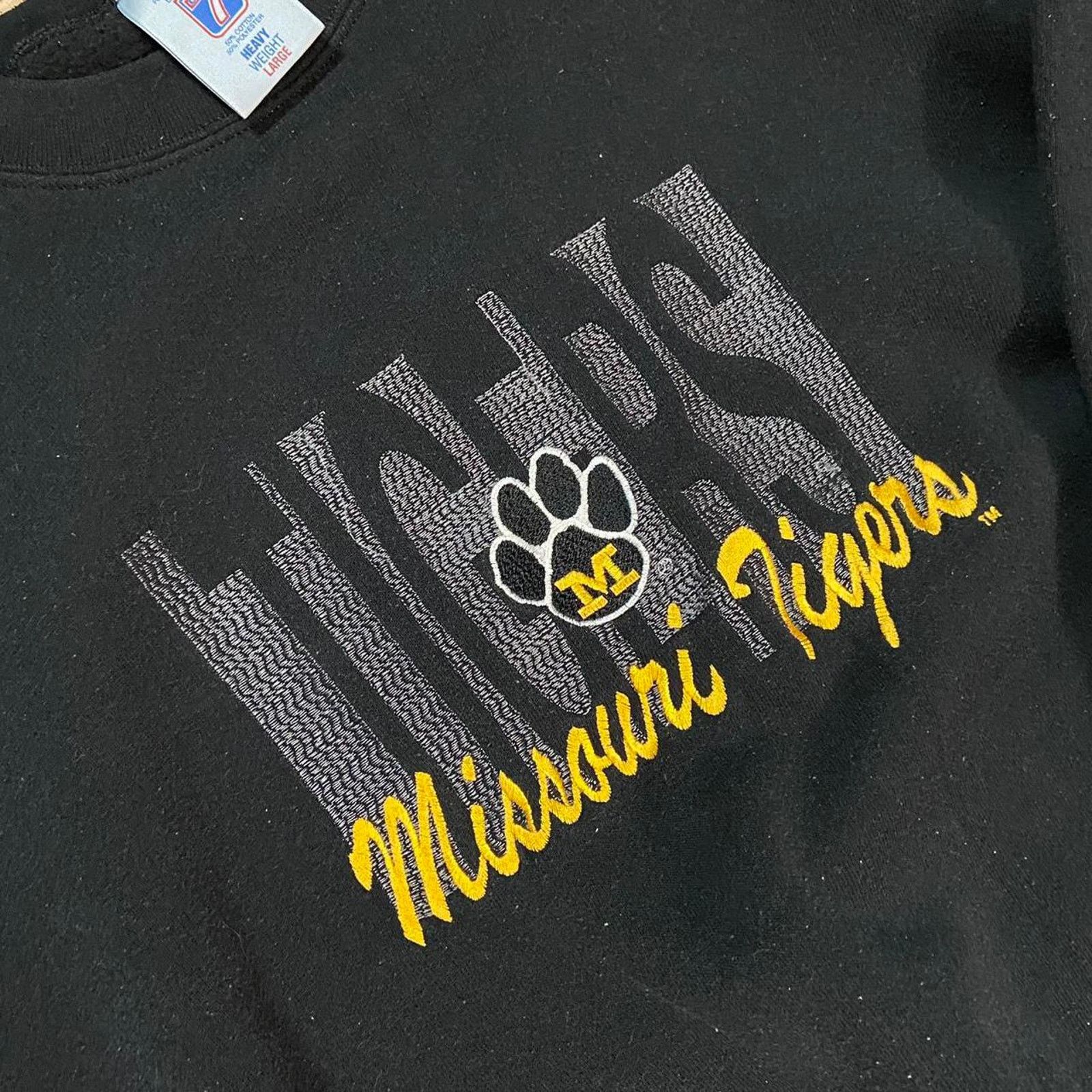 Vintage Vintage 90s missouri tigers crewneck large Size US L / EU 52-54 / 3 - 2 Thumbnail