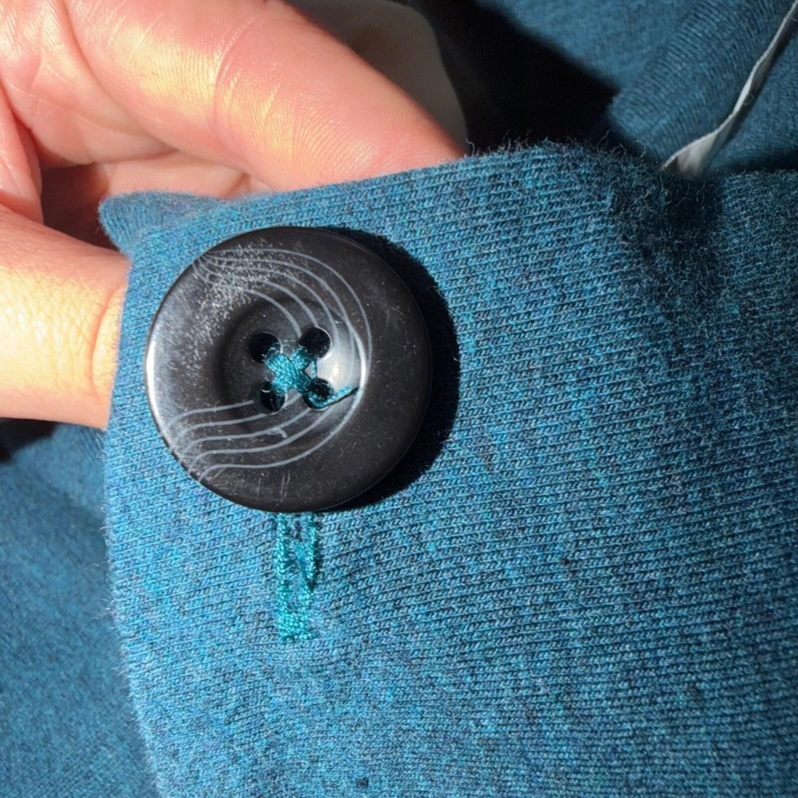 Lululemon Lululemon Athletica Teal Heathered Wrap Cardigan Size S / US 4 / IT 40 - 4 Thumbnail