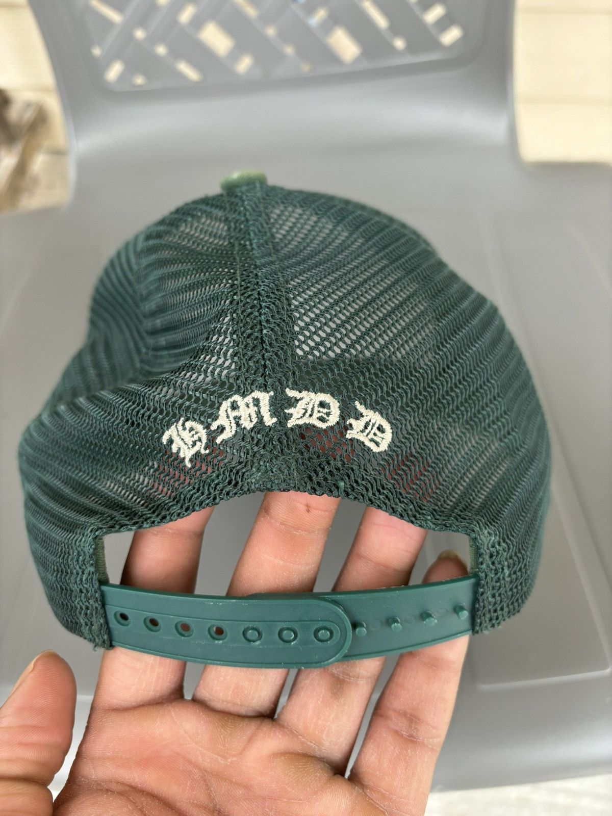 Vintage HMDD LEATHER CHROME HEART HAT Size ONE SIZE - 2 Thumbnail