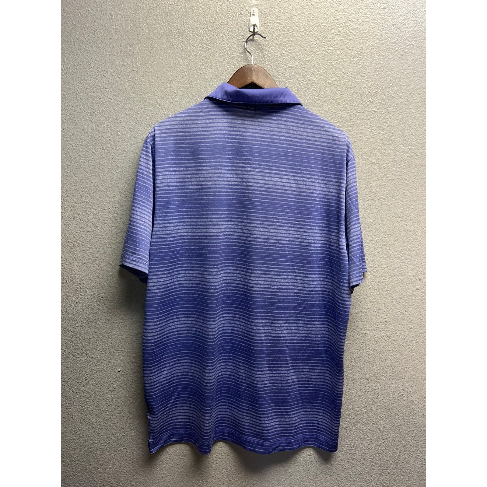 Nike Nike Golf Polo Shirt Purple Gray Striped Active Top Mens XL Size US XL / EU 56 / 4 - 6 Thumbnail