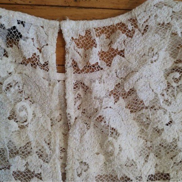 Badgley Mischka Badgley Mischka Belle lace overlay shift dress cocktail 2 Size XS / US 0-2 / IT 36-38 - 8 Thumbnail