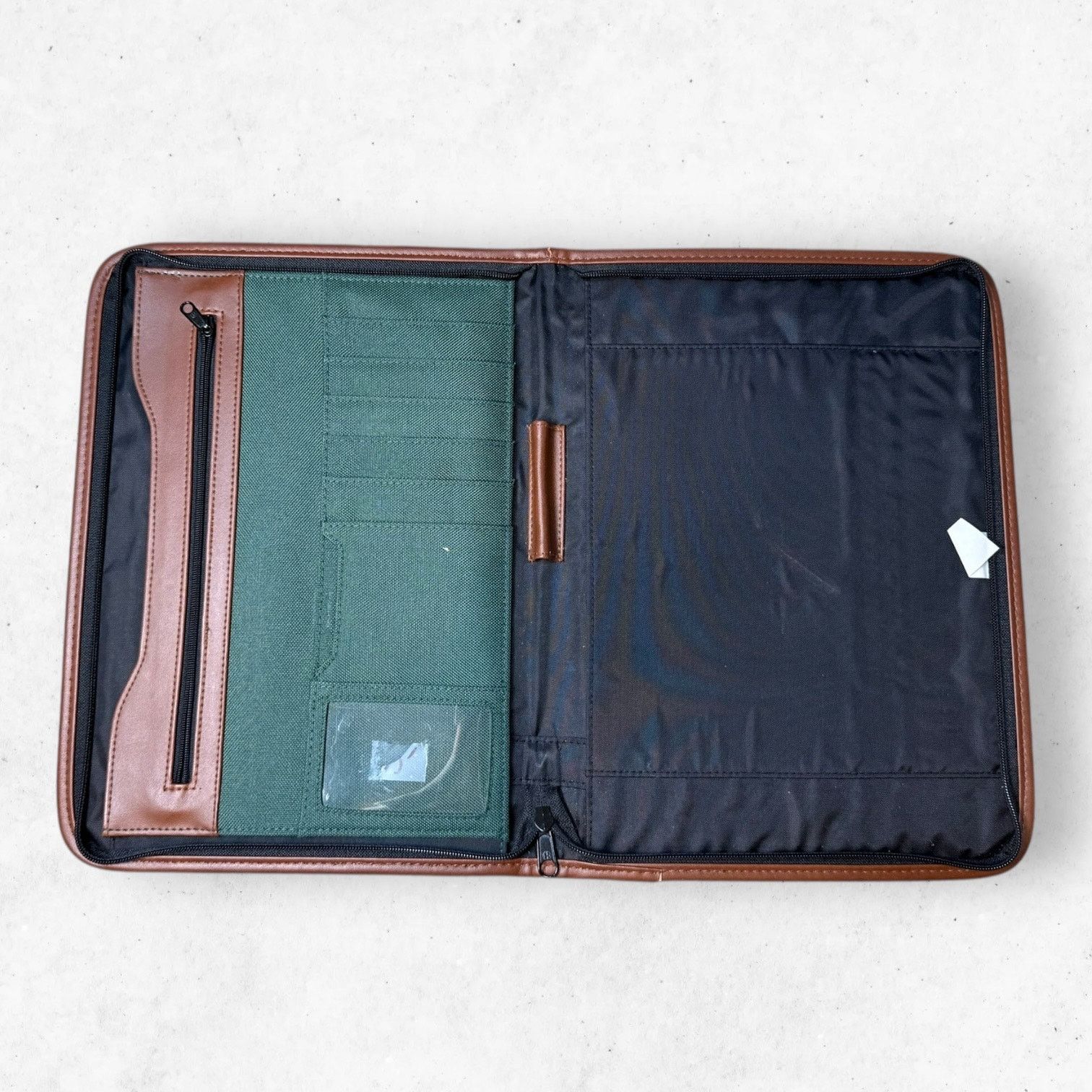 Other Vintage Leeds Green Brown Padfolio Zip Texas Instrument Size ONE SIZE - 4 Thumbnail