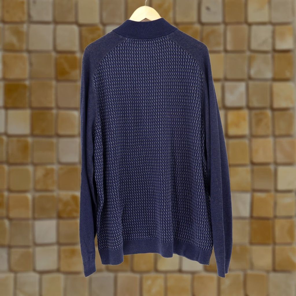 Tommy Bahama Tommy Bahama Men's Sweater Coast Shores Navy 2XL Crew Neck Pullover Big & Tall NEW Size US XXL / EU 58 / 5 - 1 Thumbnail