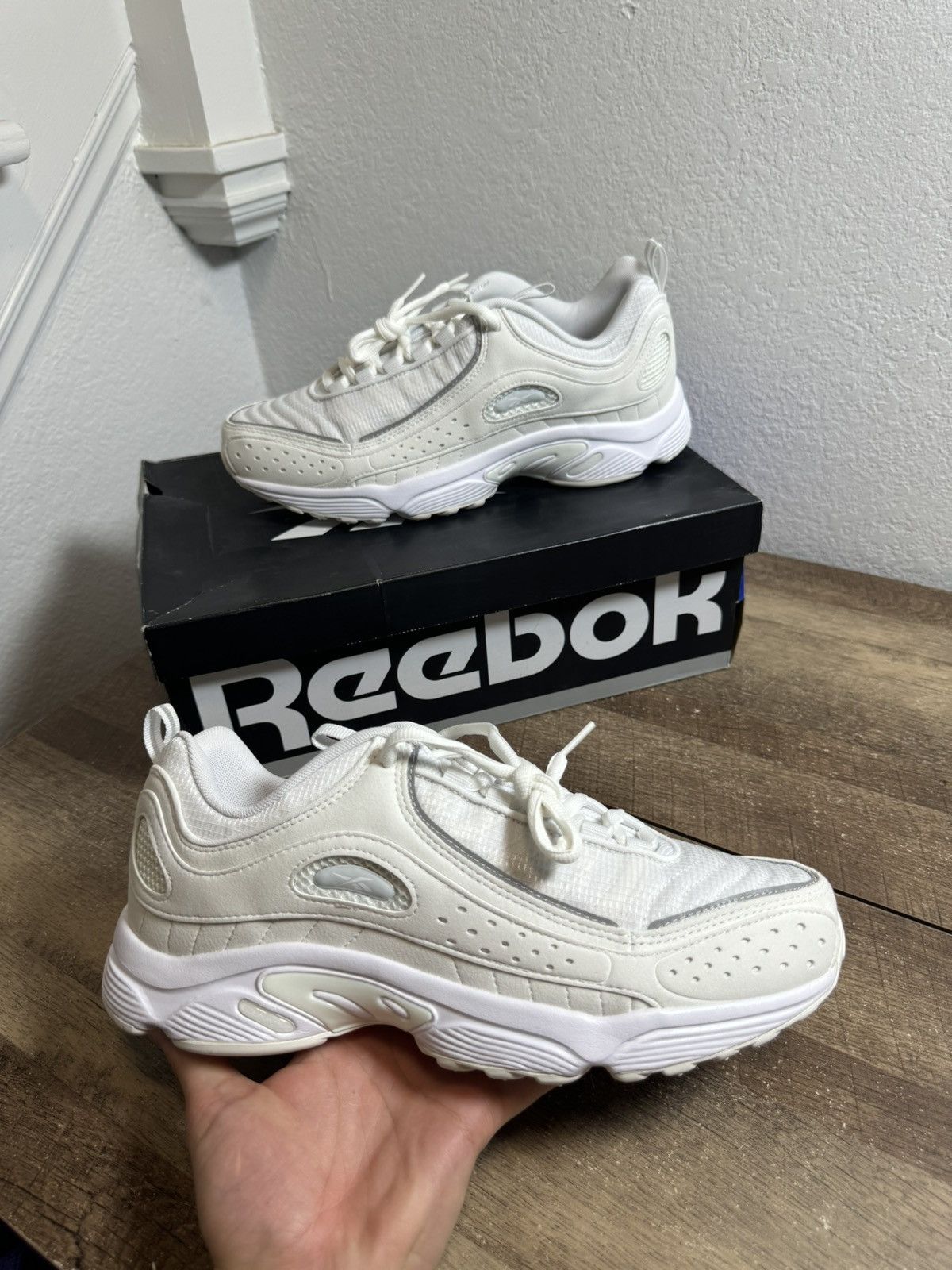 Reebok Reebok Daytona DMX II White Gray Mens Sneakers Size 10.5 NEW Size US 10.5 / EU 43-44 - 1 Thumbnail