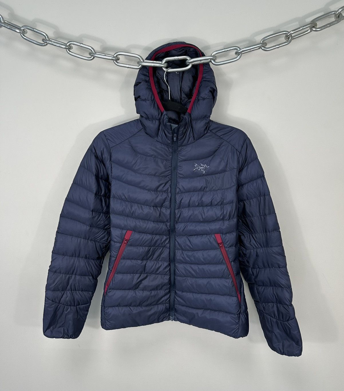 image of Arcteryx Cerium Lt Hoodie Women’S Navy Down Puffer Jacket, Women's (Size Small)