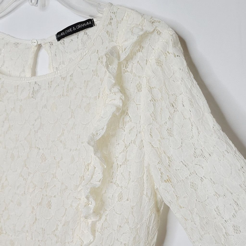The Unbranded Brand Harlow & Graham lace sheath bell sleeve long sleeve dress M Size M / US 6-8 / IT 42-44 - 6 Thumbnail