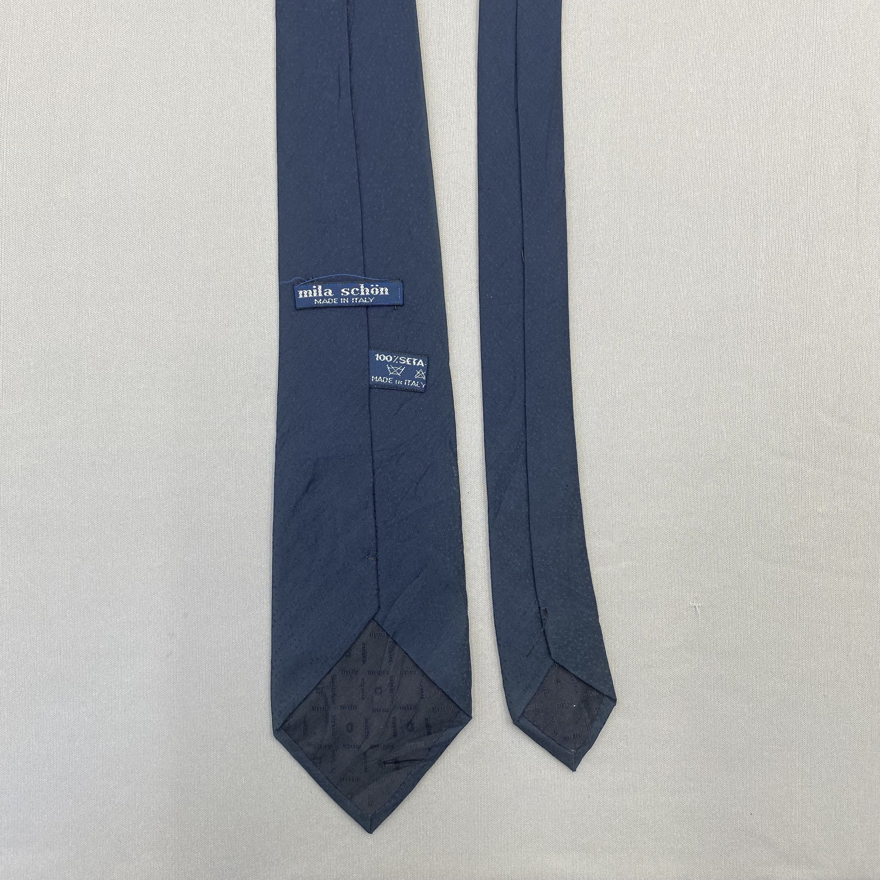 Mila Schon Vintage Mila Schon SILK Necktie Cravate Pure Silk Neck Tie Size ONE SIZE - 6 Thumbnail