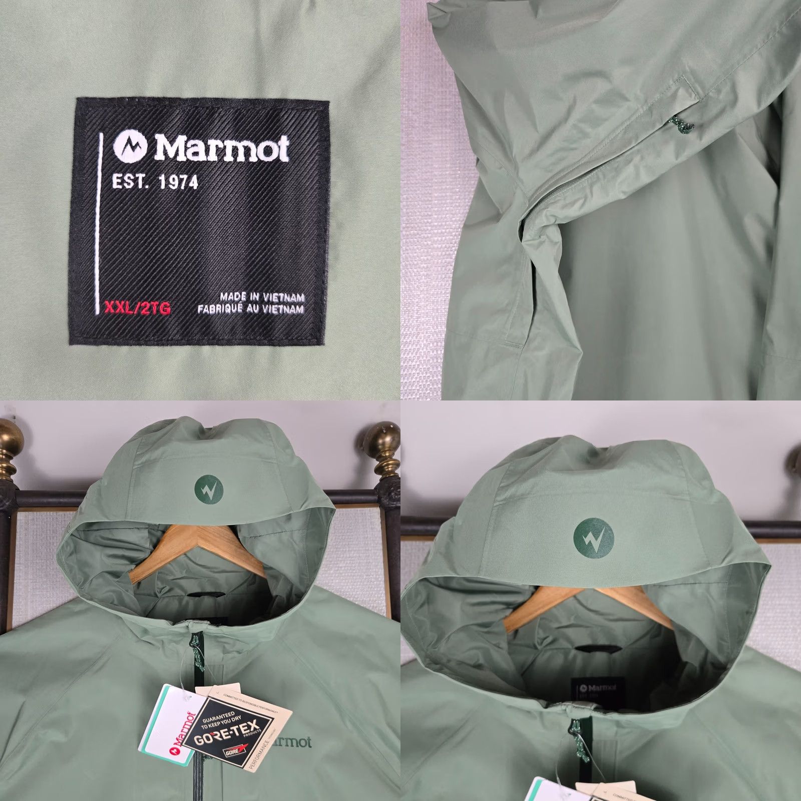 Marmot Marmot Gore Tex New Mens 2XL Waterproof Hooded Shell Jacket Green Jacket Size US XXL / EU 58 / 5 - 9 Thumbnail