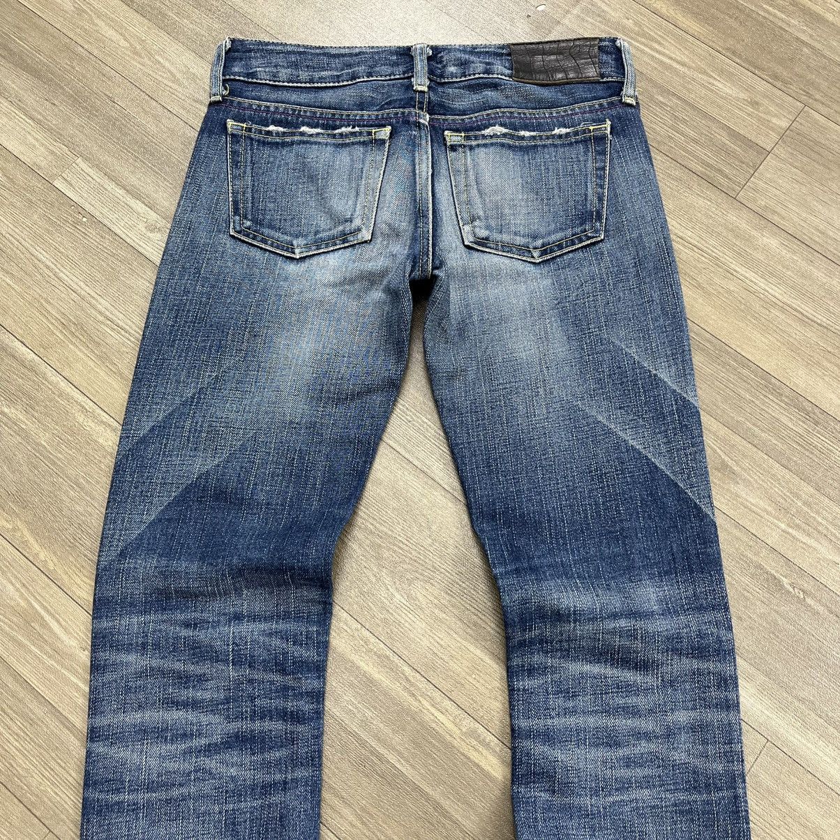 Japanese Brand 2000s Sly Japan Clawmark Distressed Punk Bootcut Flare Jeans Size US 26 / EU 42 - 19 Thumbnail