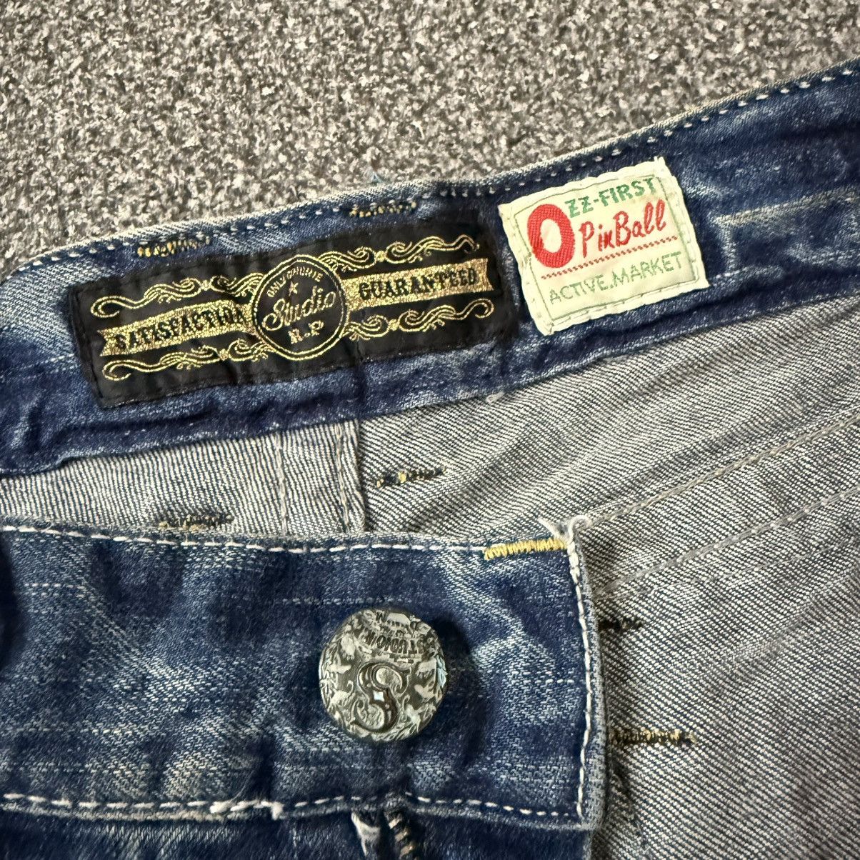 Hysteric Glamour Flared Opium Studio PR Distressed Denim Archive y2k Style Size US 34 / EU 50 - 12 Thumbnail