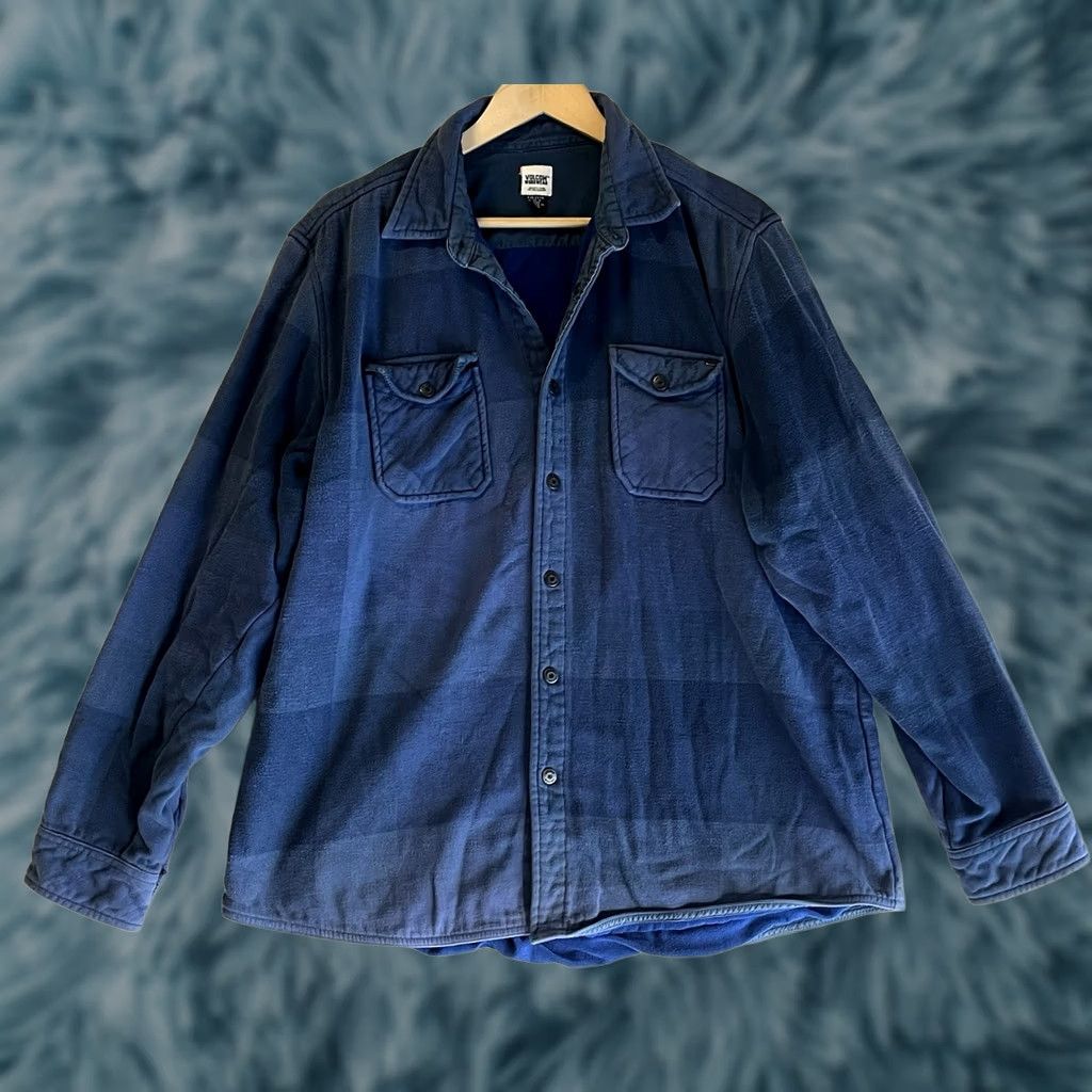 Volcom Volcom Shirt Jacket Men 2XL Plaid Flannel Shacket Blue with Pockets Workwear Casual Rugged Classic Outdoor Fall Spring Vestill Size US XXL / EU 58 / 5 - 1 Thumbnail