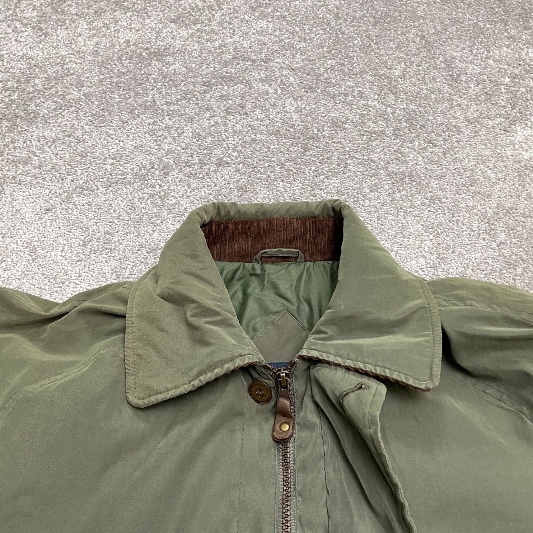 Vintage Split-Rail Thermolite Insulated Outdoor Hunting Jacket Mens Large Army Green Size US L / EU 52-54 / 3 - 4 Thumbnail