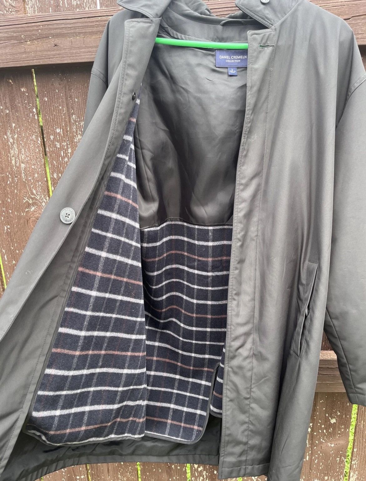 Daniel Cremieux Daniel Cremieux Men's Black Rain Trench Coat Jacket Size US L / EU 52-54 / 3 - 3 Thumbnail