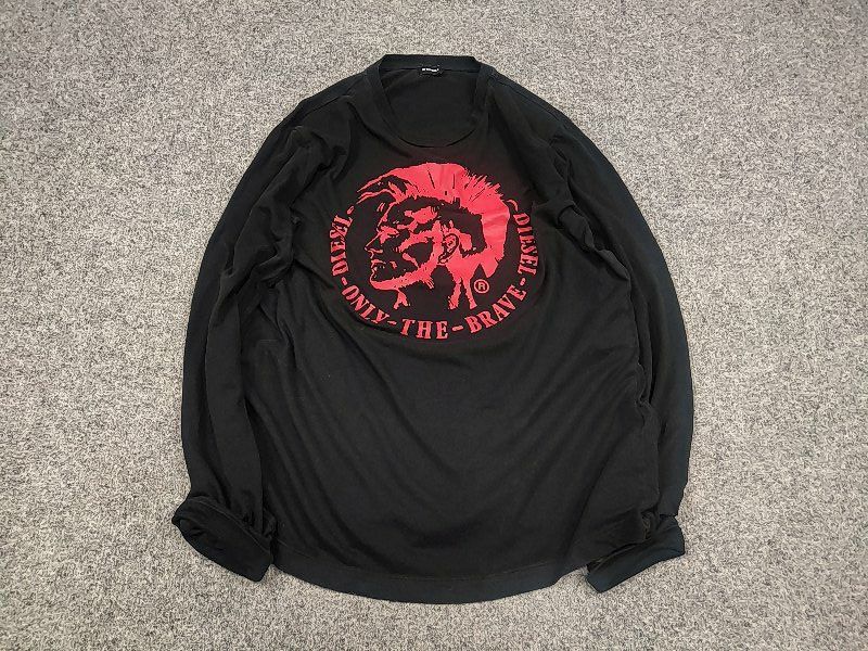 Diesel Vintage Diesel y2k style Big Logo Black Light Long sleeve Size US M / EU 48-50 / 2 - 3 Thumbnail