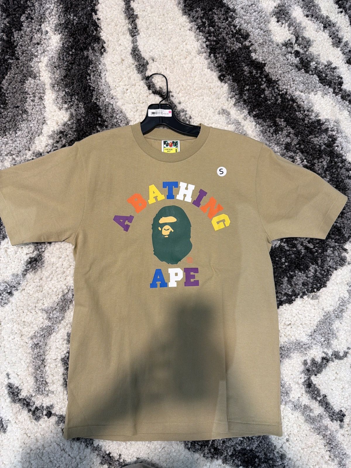 Bape College Letter Logo Tee Size-S Brand New Quick Ship