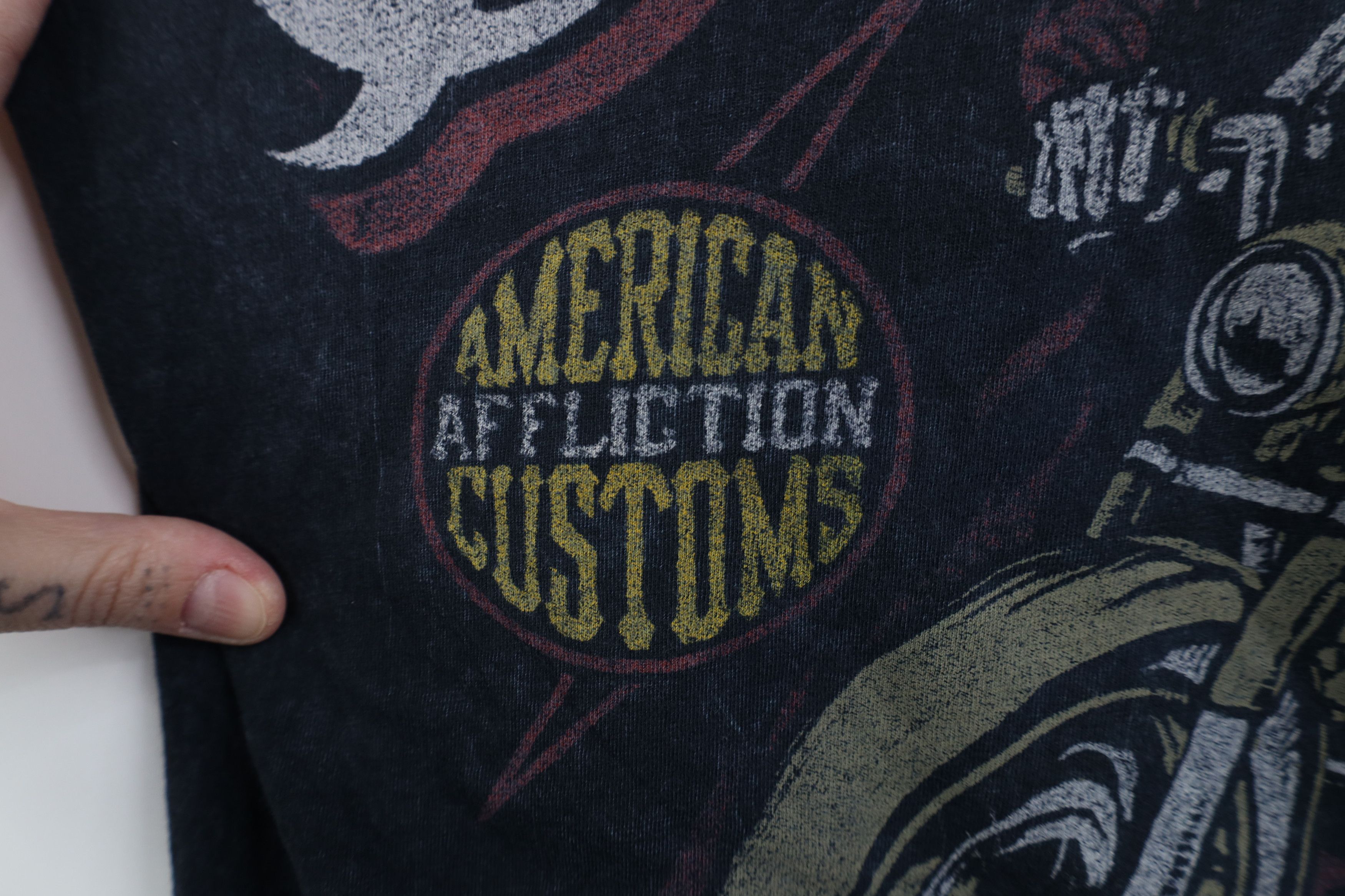 Affliction Vintage Y2K Affliction Bike Week Skeleton UFC MMA T-Shirt Size US S / EU 44-46 / 1 - 6 Thumbnail