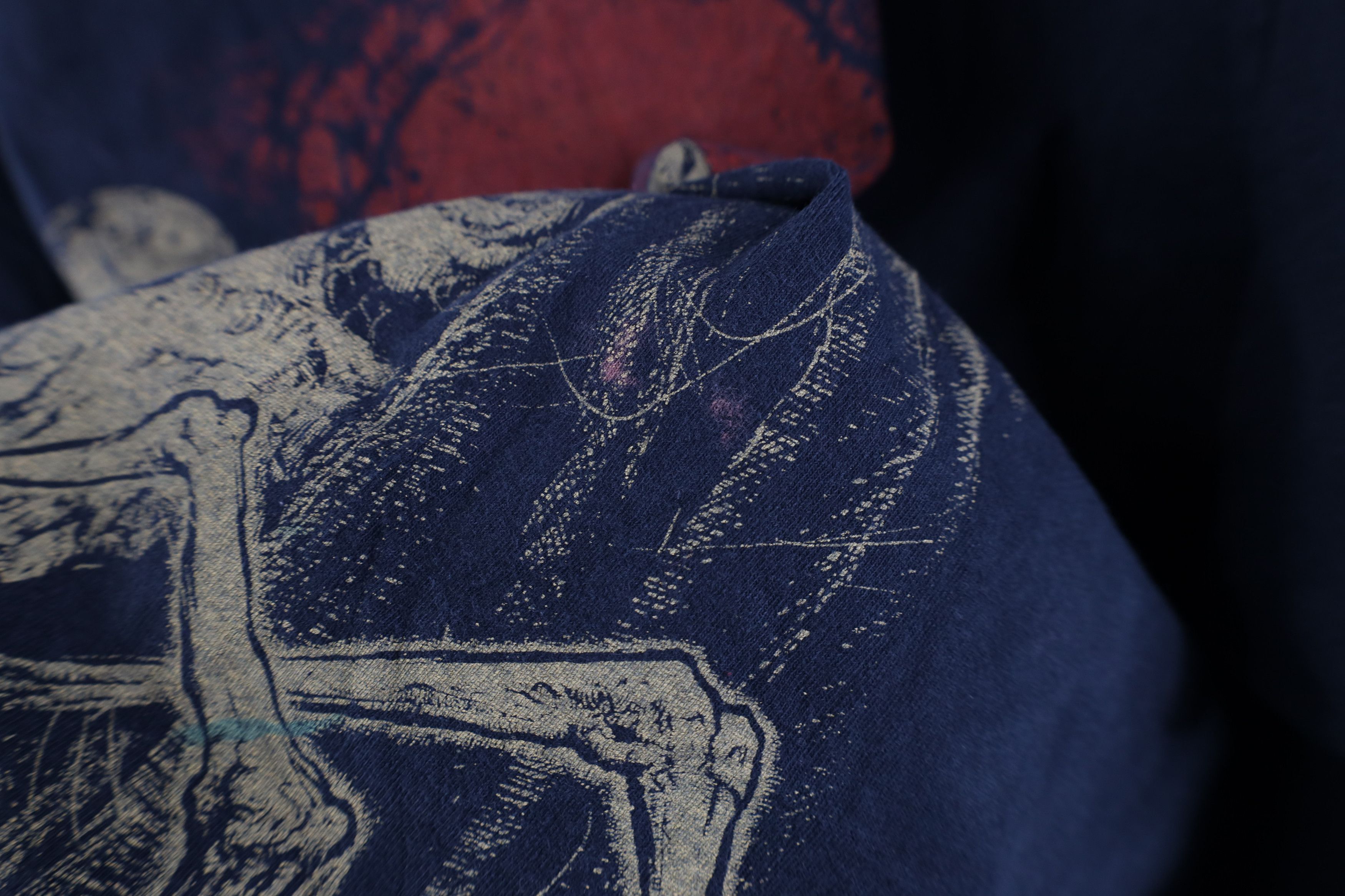 Vintage Vintage Y2K Streetwear Reaper Skeleton Emo T-Shirt Black Size US XL / EU 56 / 4 - 9 Thumbnail