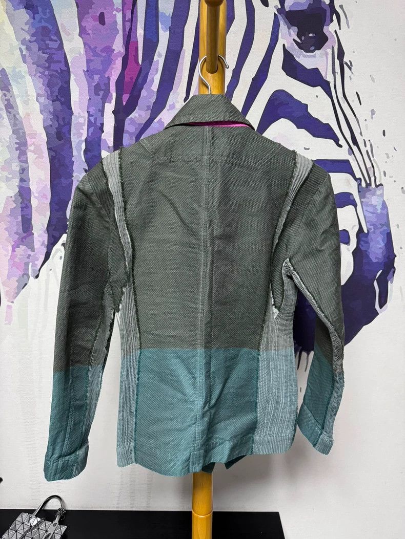 Issey Miyake Issey Miyake size:2 A grey-green color-blocked suit Size XS / US 0-2 / IT 36-38 - 3 Thumbnail
