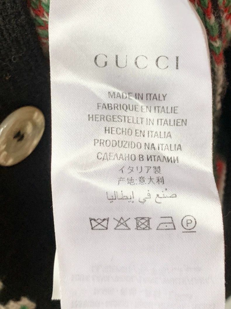 Gucci Gucci Classic Element Logo Full Print Knitted Cardigan jack Size US S / EU 44-46 / 1 - 6 Thumbnail