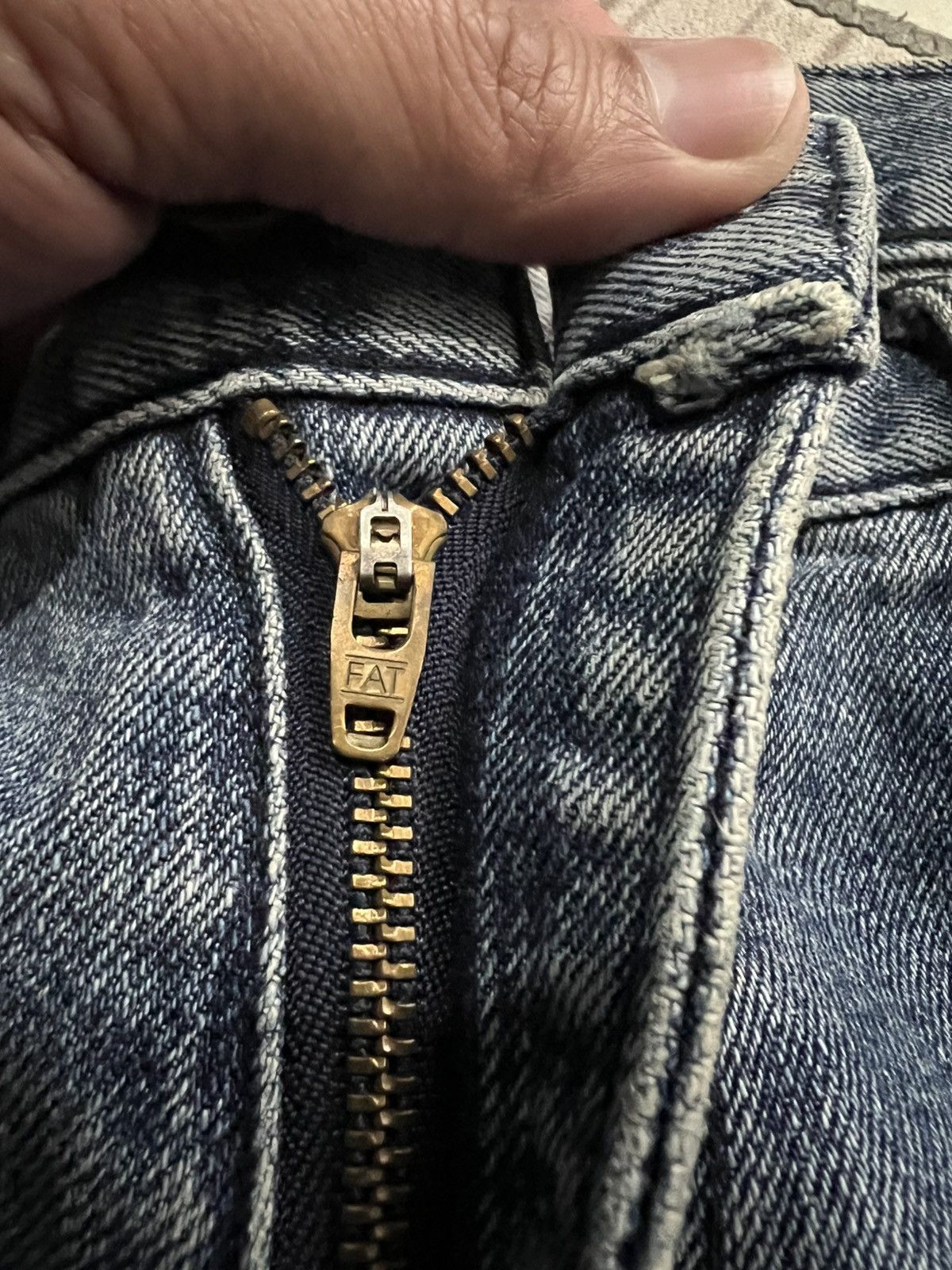 Fat Tokyo × If Six Was Nine 💥Baggy💥Vintage Fat Tyo Sashiko Boro Style Denim Size US 36 / EU 52 - 14 Thumbnail