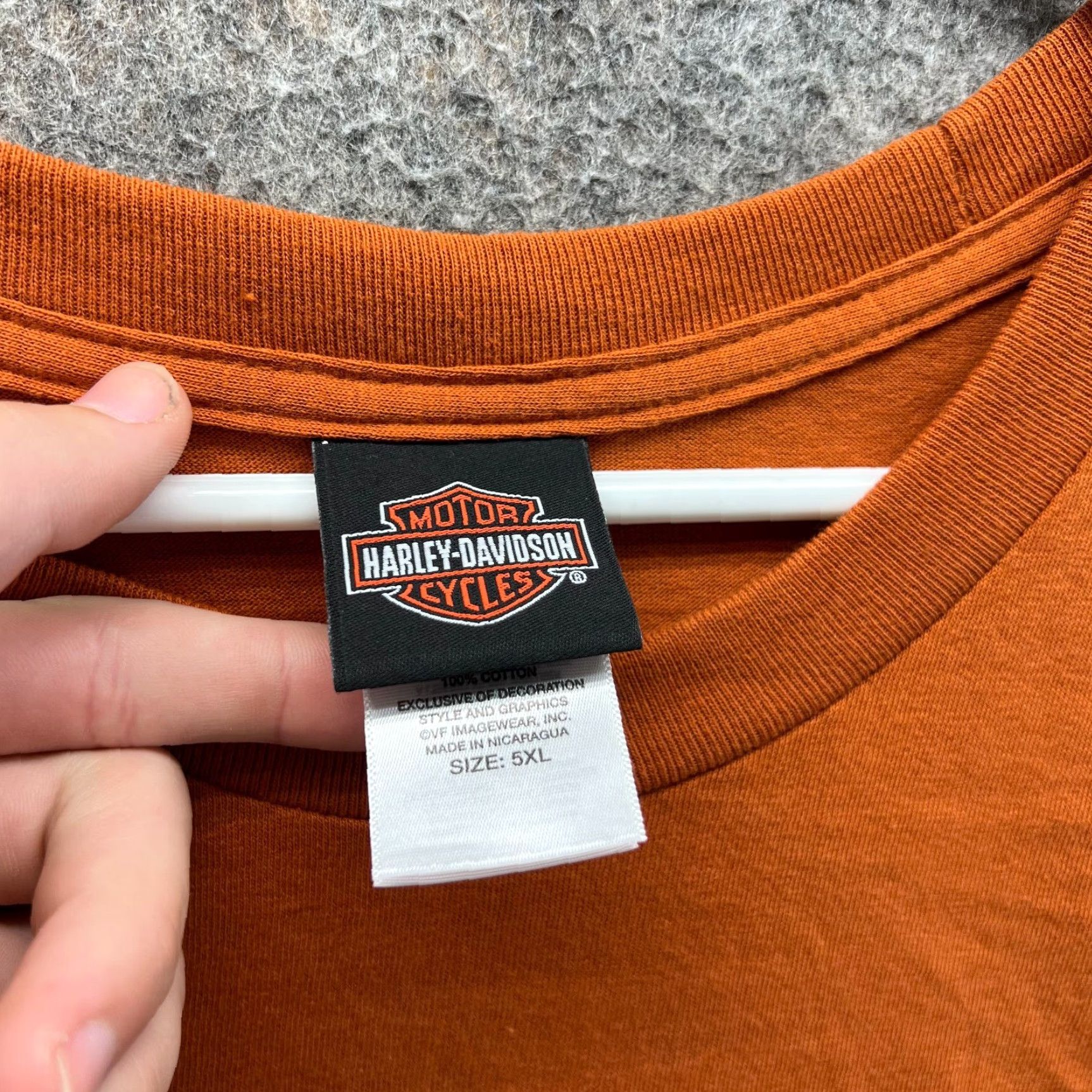 Harley Davidson Harley-Davidson Shirt Men 5XL Orange T-Shirt Pirate Skull Motorcycle NEW Casual Short Sleeve Crew Neck Logo Pockets Size US XXL / EU 58 / 5 - 5 Thumbnail