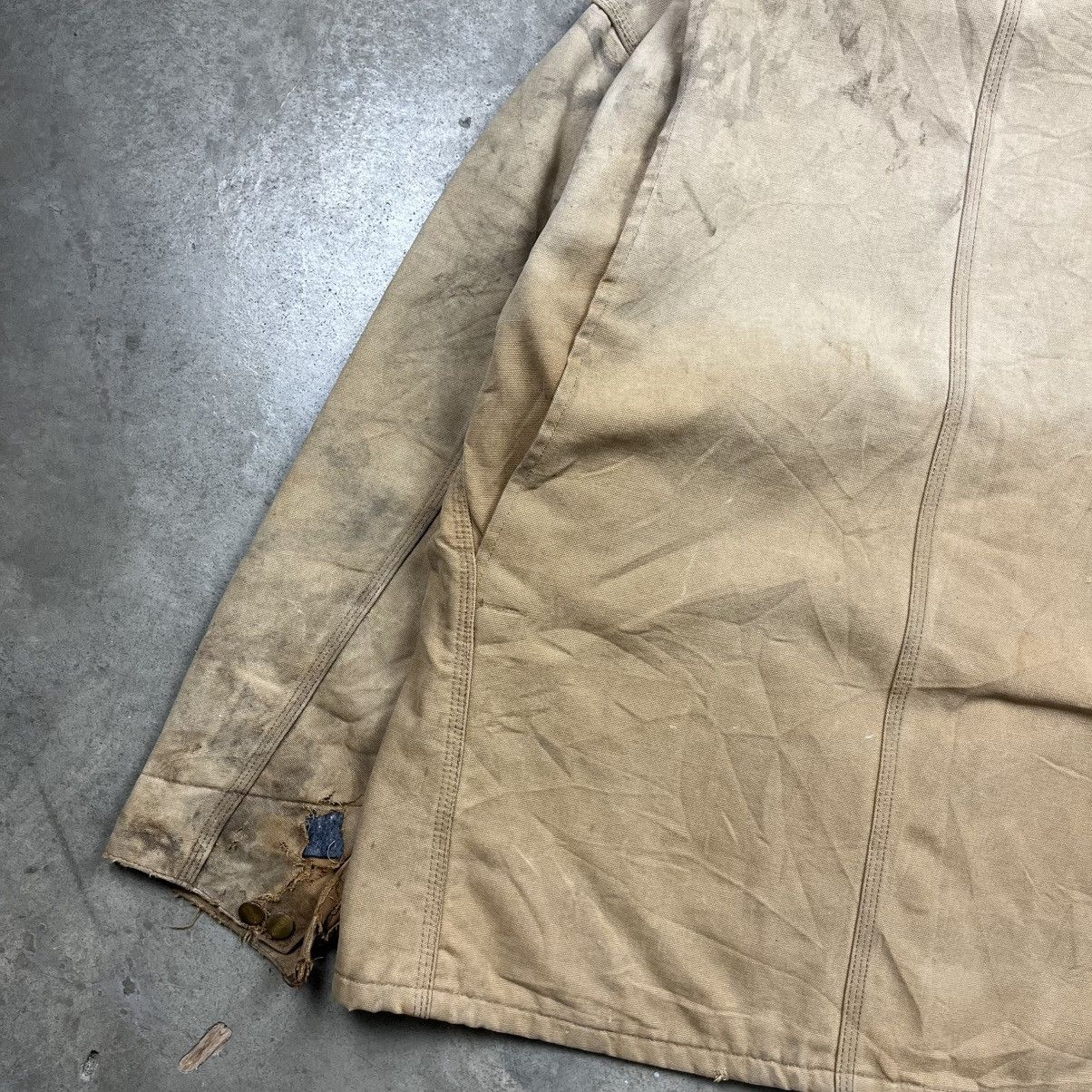 Carhartt 1990s carhartt chore jacket heavily distressed Size US XL / EU 56 / 4 - 21 Thumbnail