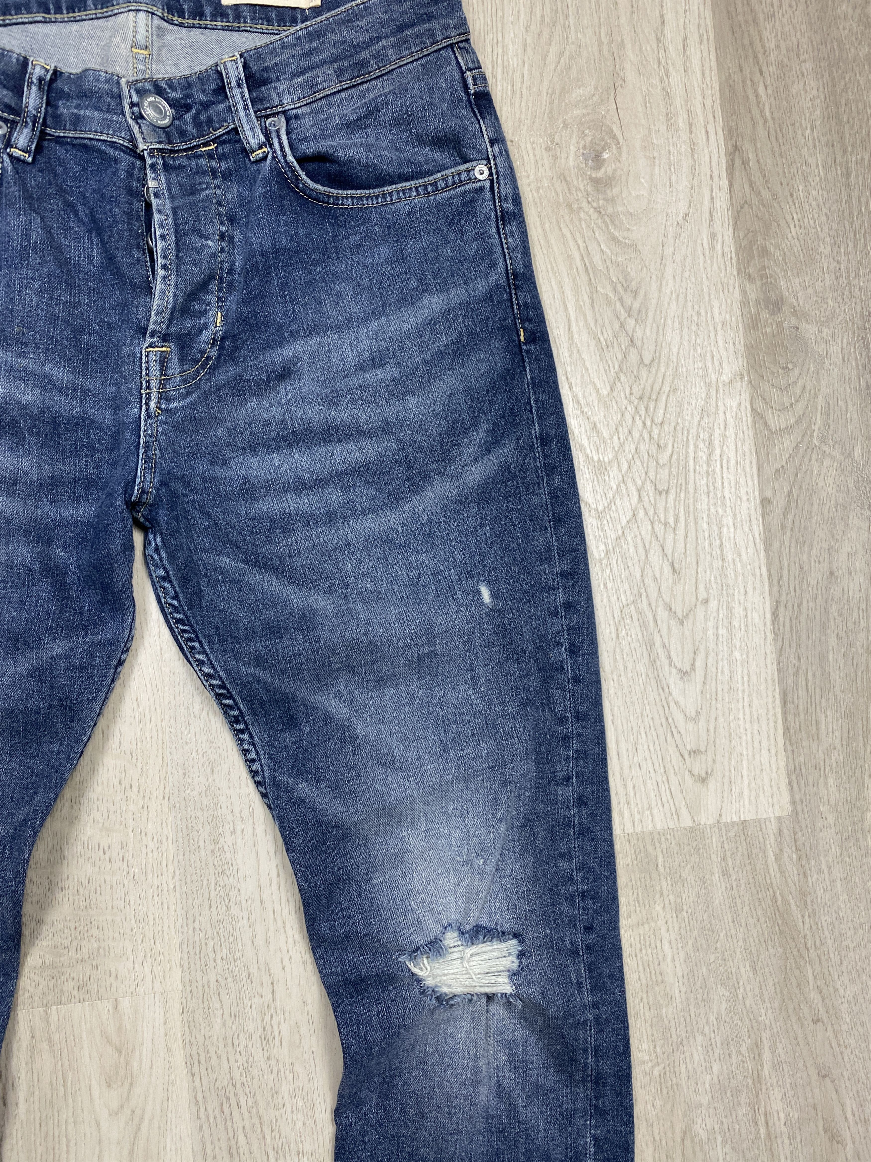 Allsaints Allsaints Damaged Cigarette Mens Denim Pants Jeans Size US 30 / EU 46 - 4 Thumbnail